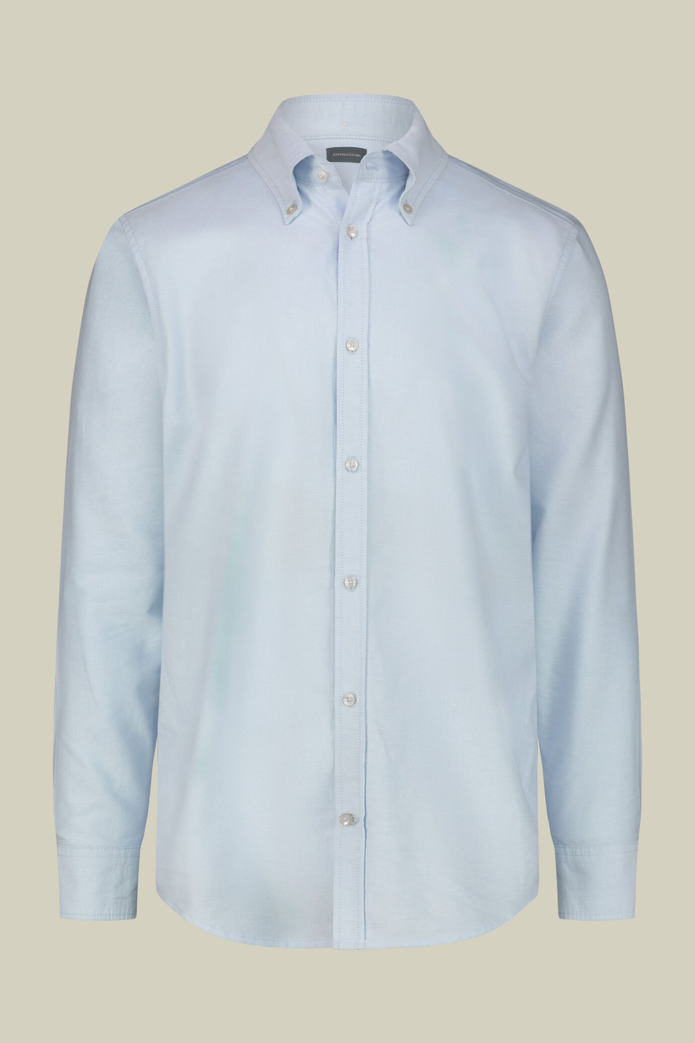 Herrenhemd aus 100 % Baumwolle Oxford, einfarbig, mit Button-Down-Kragen image number 5