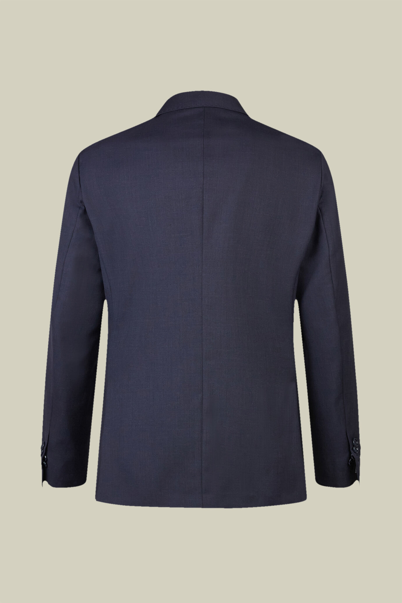 Men's regular fit single-breasted suit in a wool blend fabric image number 1