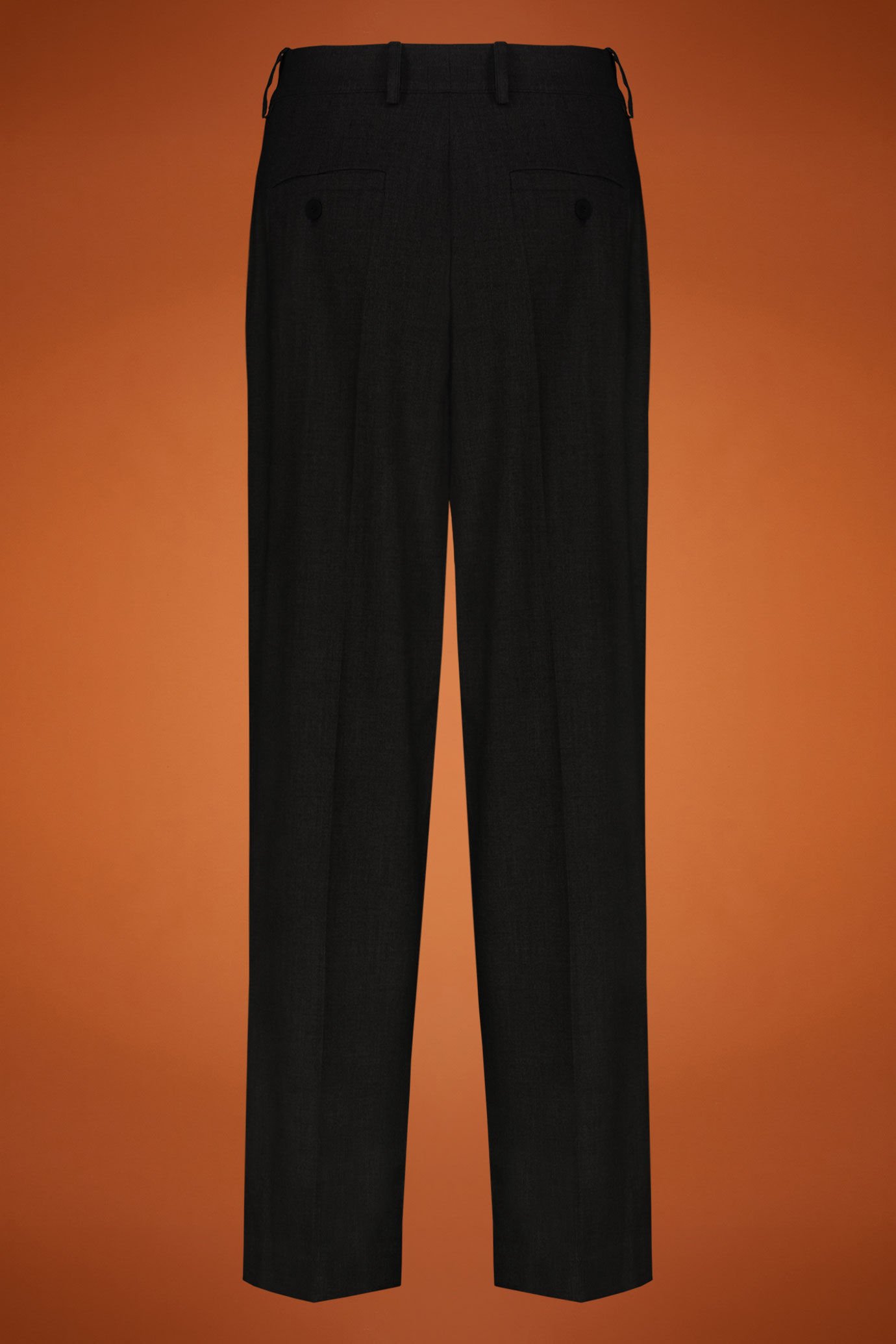 Wool blend women’s trousers in wool blend with pleats