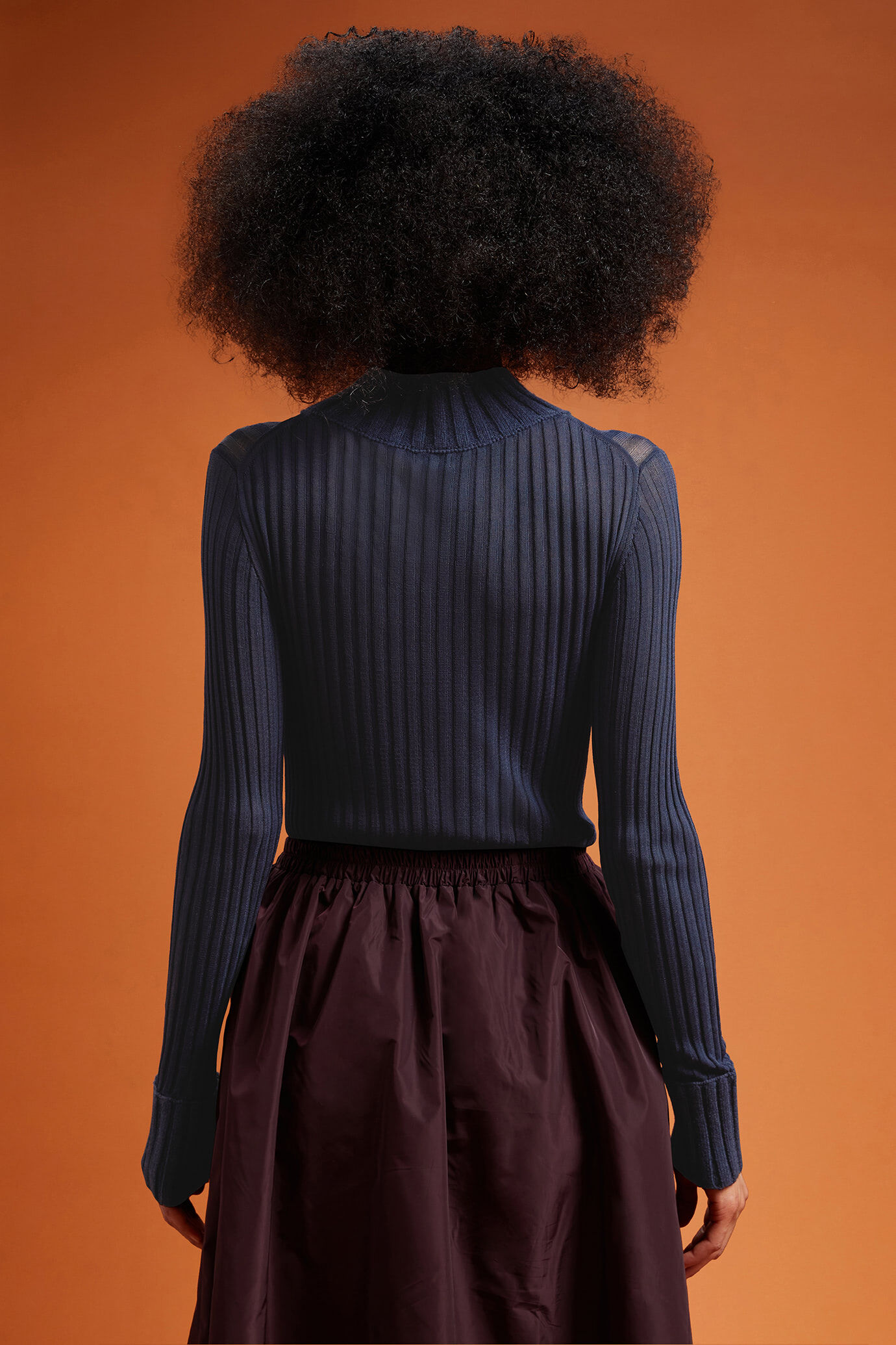 Damen-Pullover mit hohem Kragen in normaler Passform image number 1