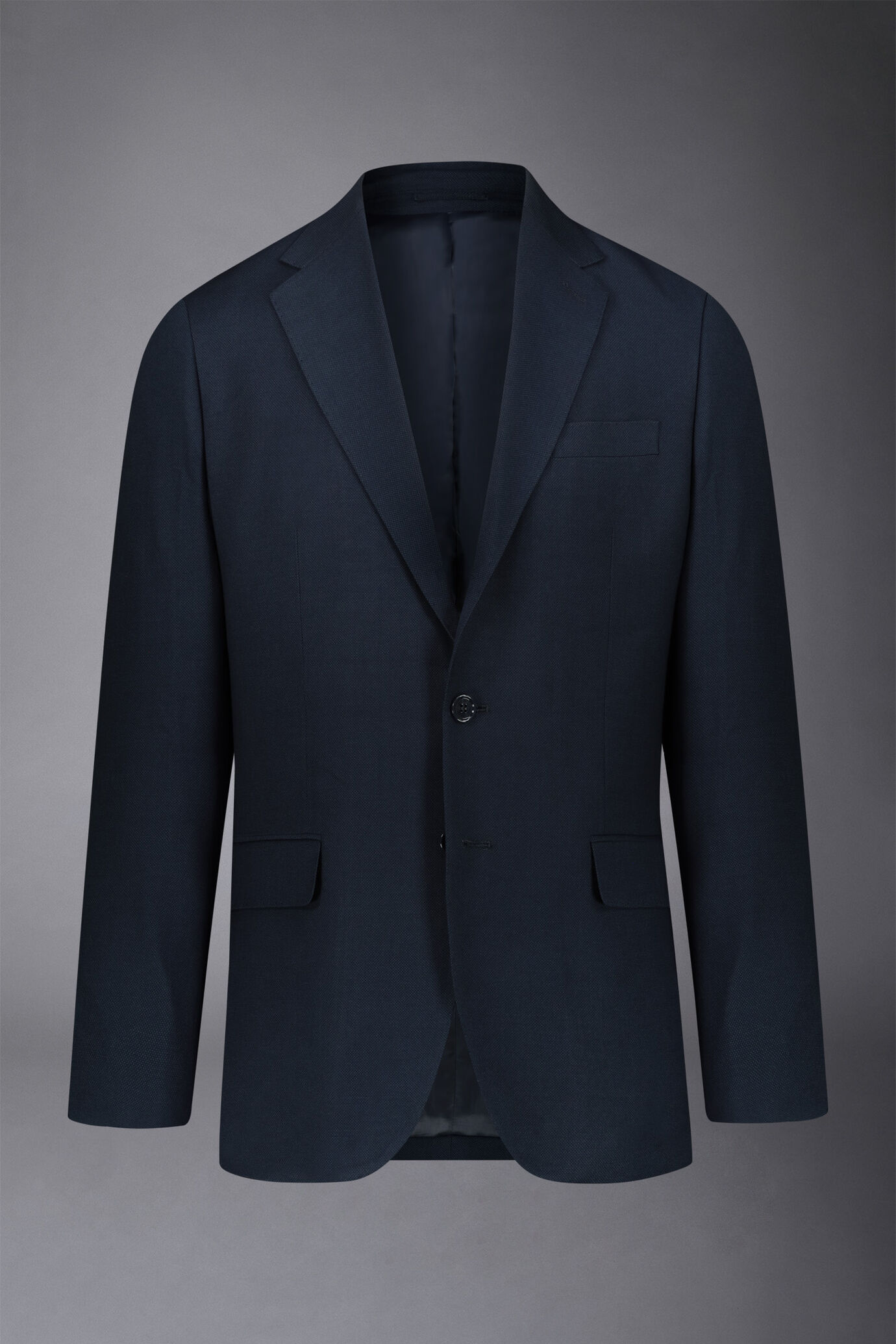 Abito monopetto uomo regular fit tessuto occhio di pernice image number 5