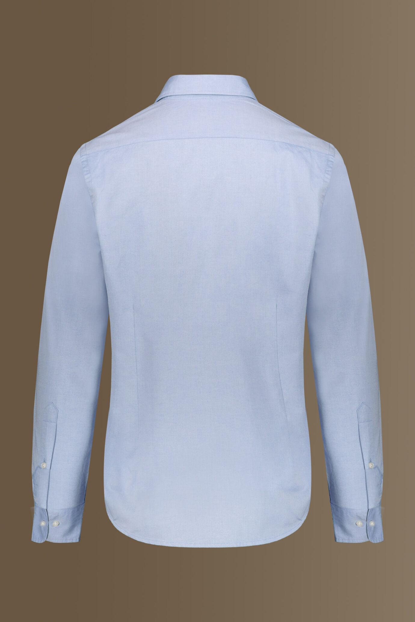 Camicia classica lavata uomo collo francese pin point image number 4