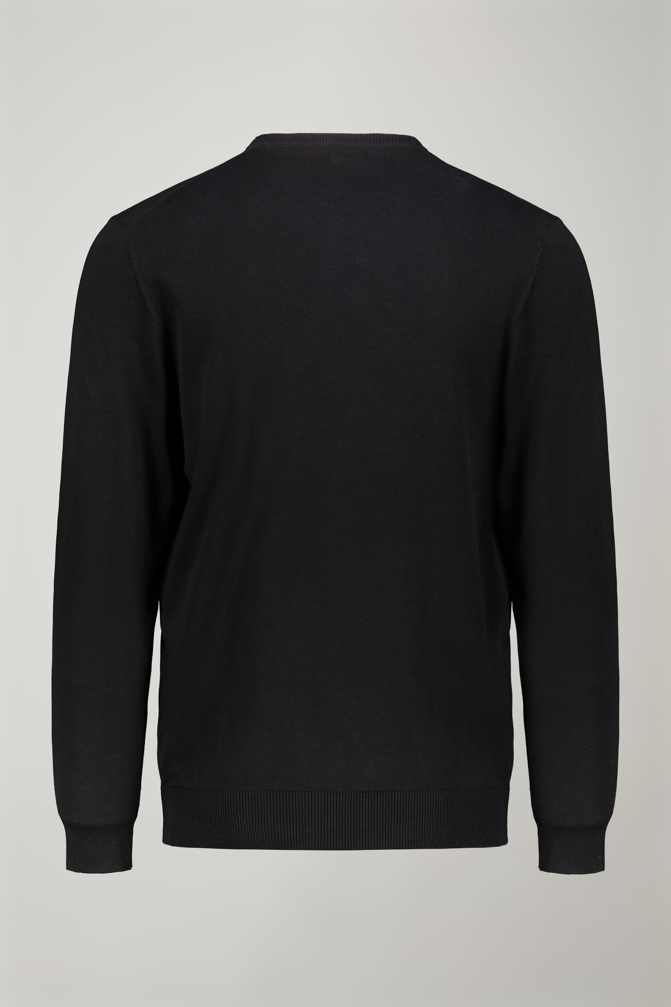 Men's Round neck sweater 100% cotton regular fit image number 5