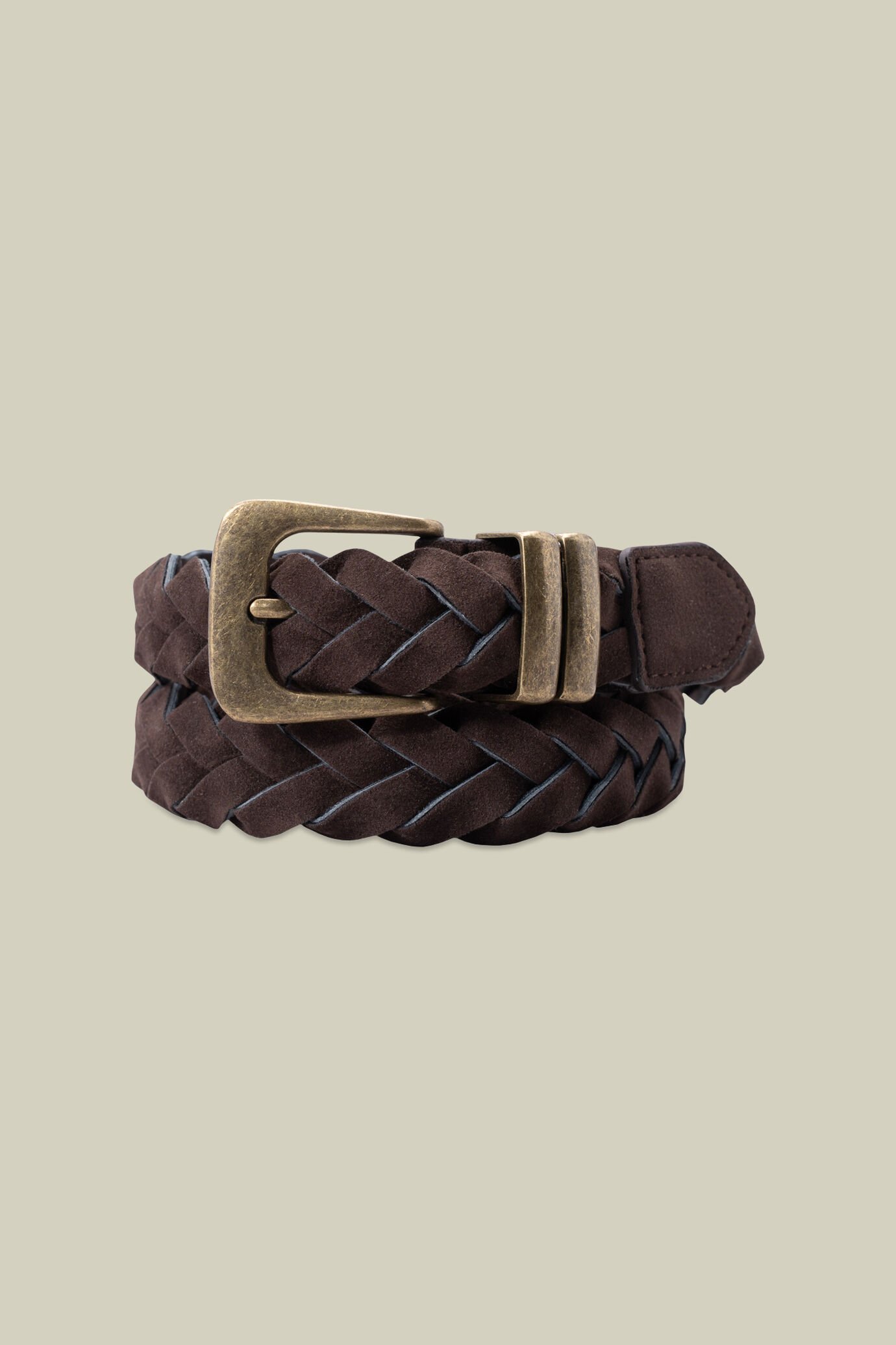 Cintura uomo intrecciata taglio vivo image number 1