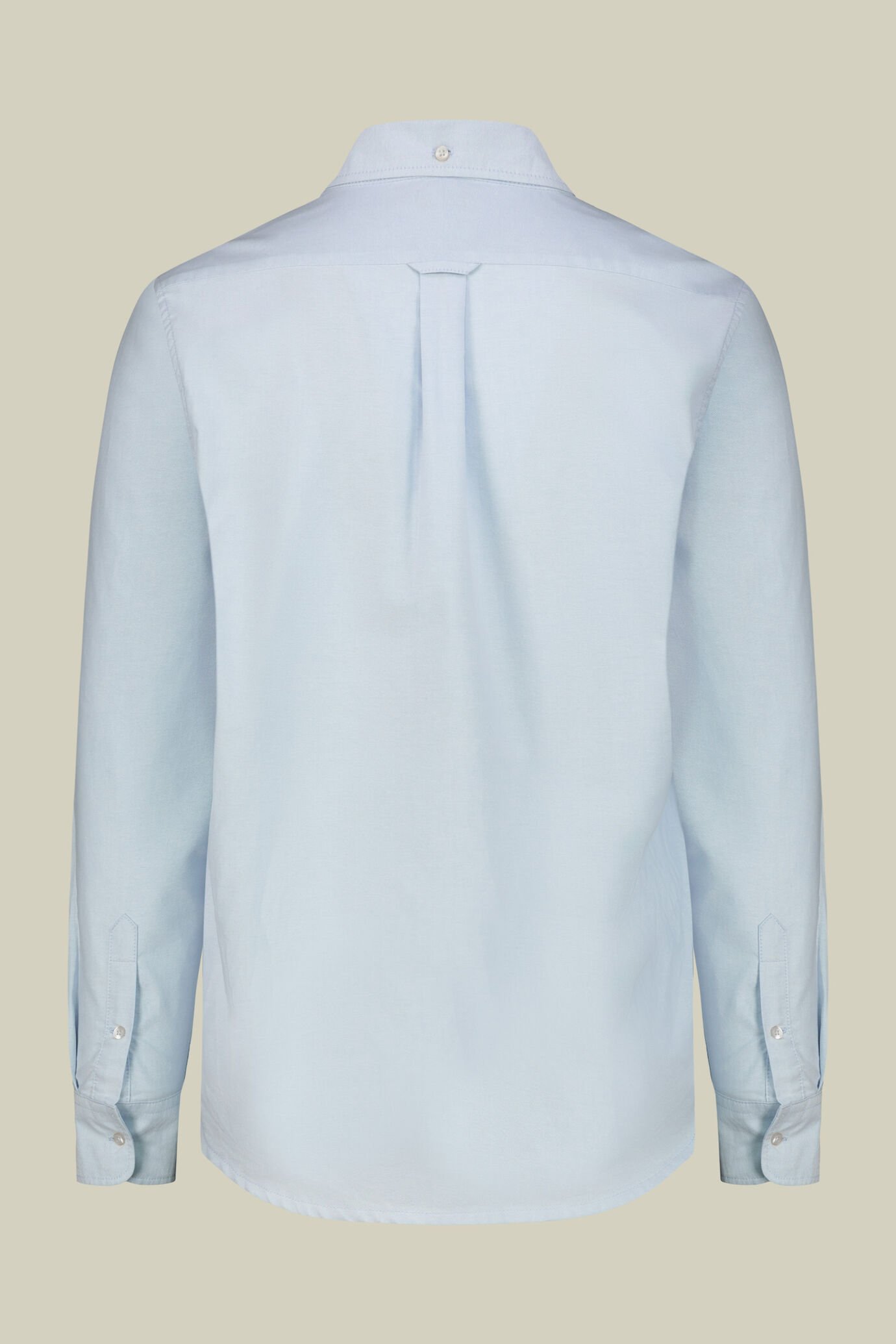 Herrenhemd aus 100 % Baumwolle Oxford, einfarbig, mit Button-Down-Kragen image number 6