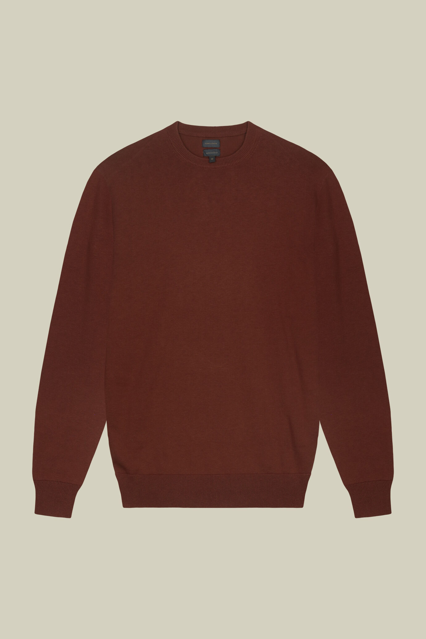 Men's crew neck jumper in 100% cotton image number 4