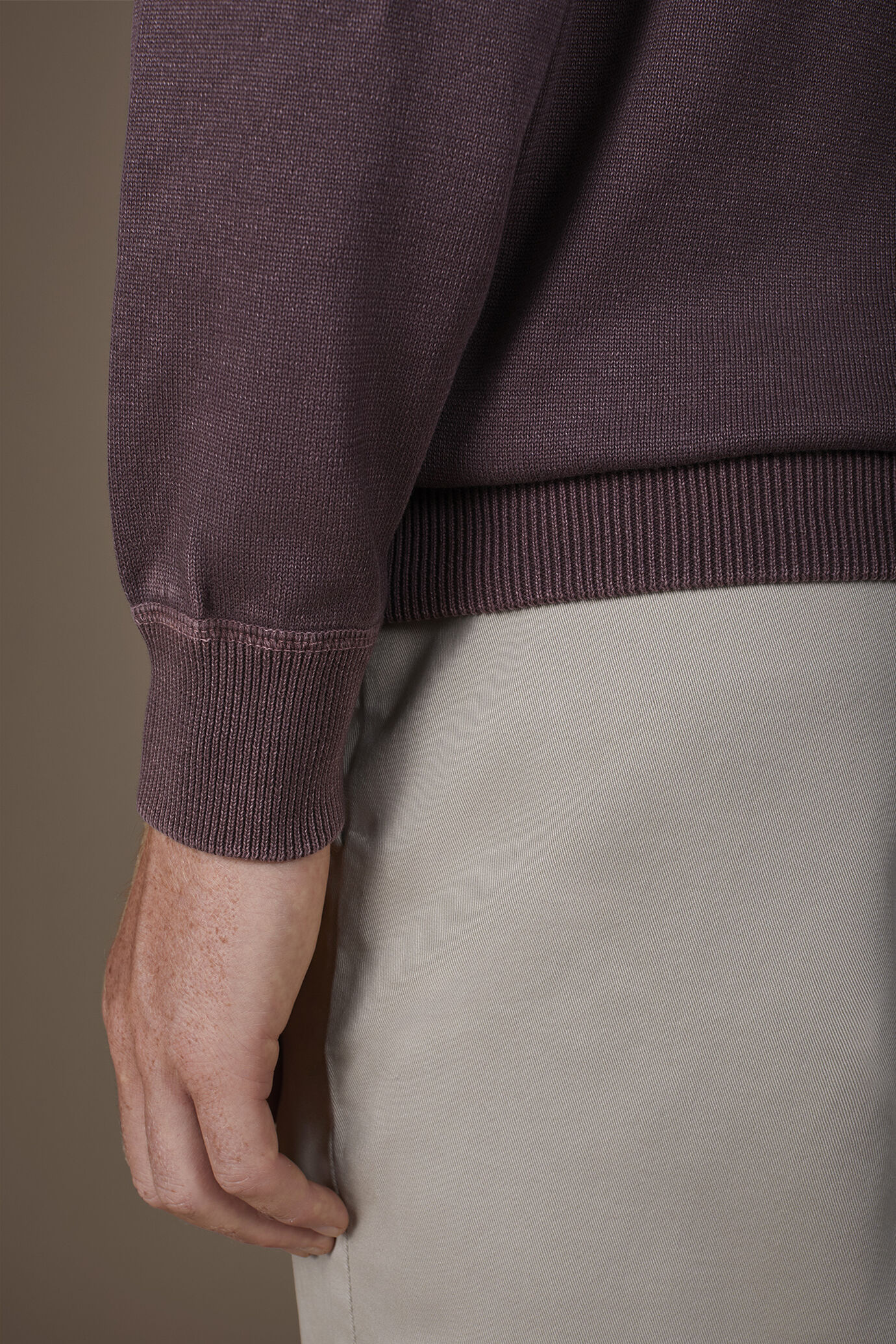 Herren-Pullover mit 100% Baumwolle in normaler Passform image number 3