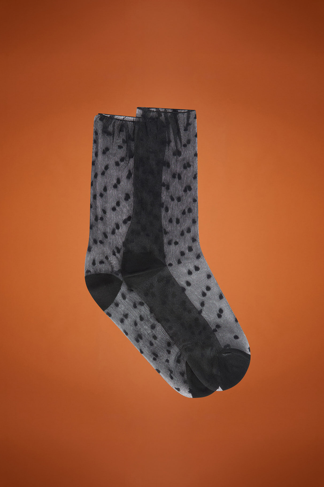 Socken mit Punktemuster, hergestellt in Italien