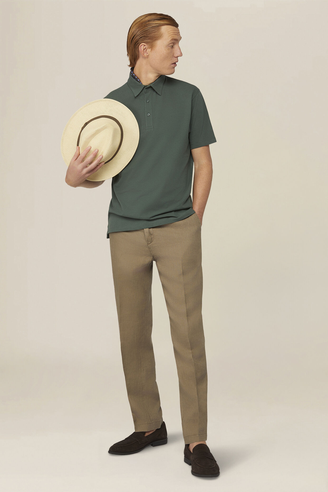 Polo uomo in 100% cotone piquet regular fit image number 1