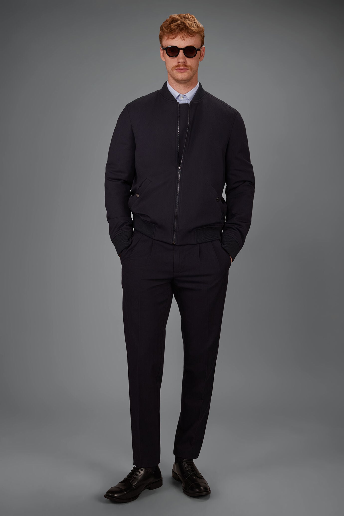 Giubbotto uomo bomber in jersey comfort fit