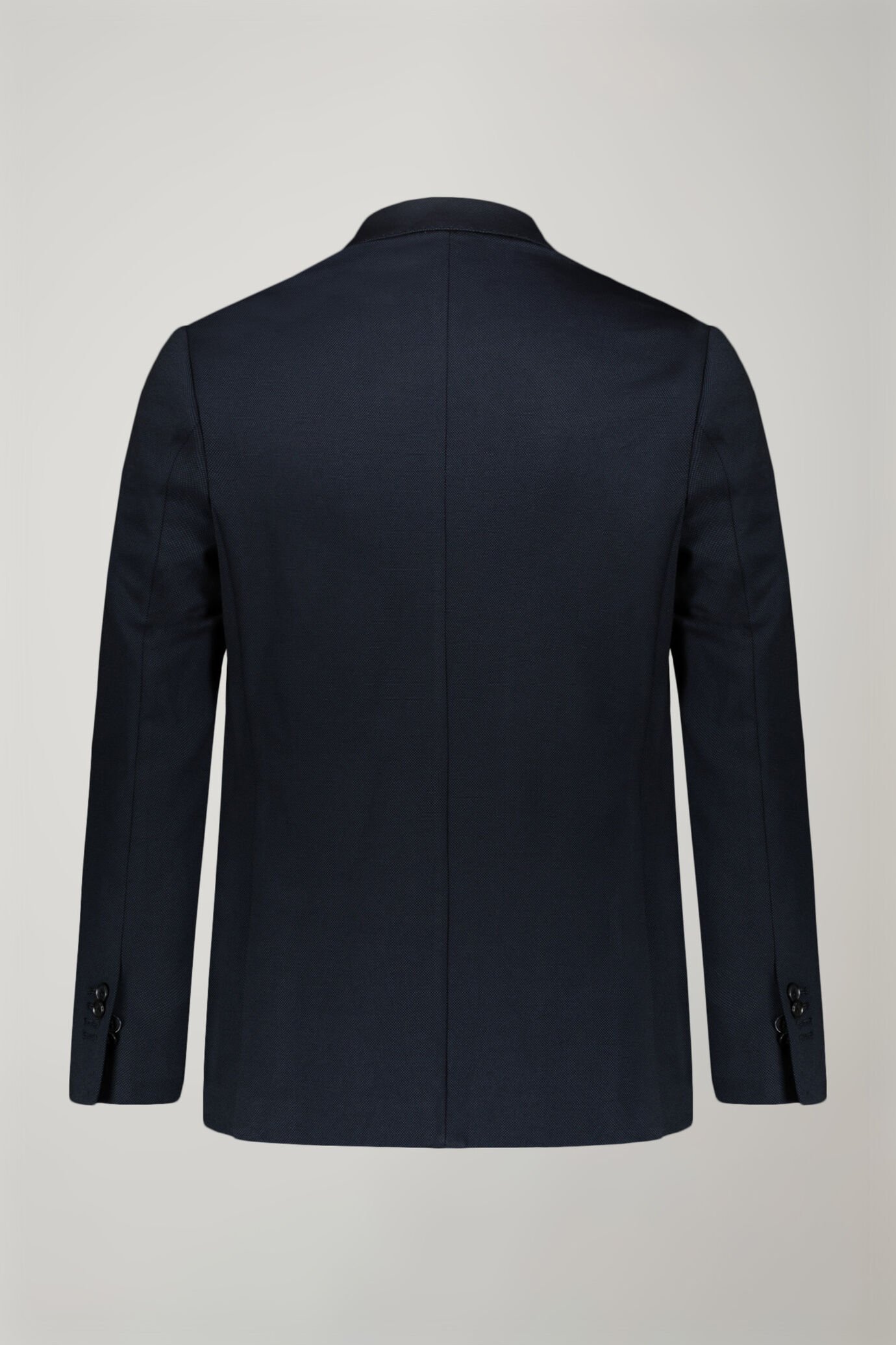 Regular fit single-breasted suit in birdseye jersey fabric image number 1