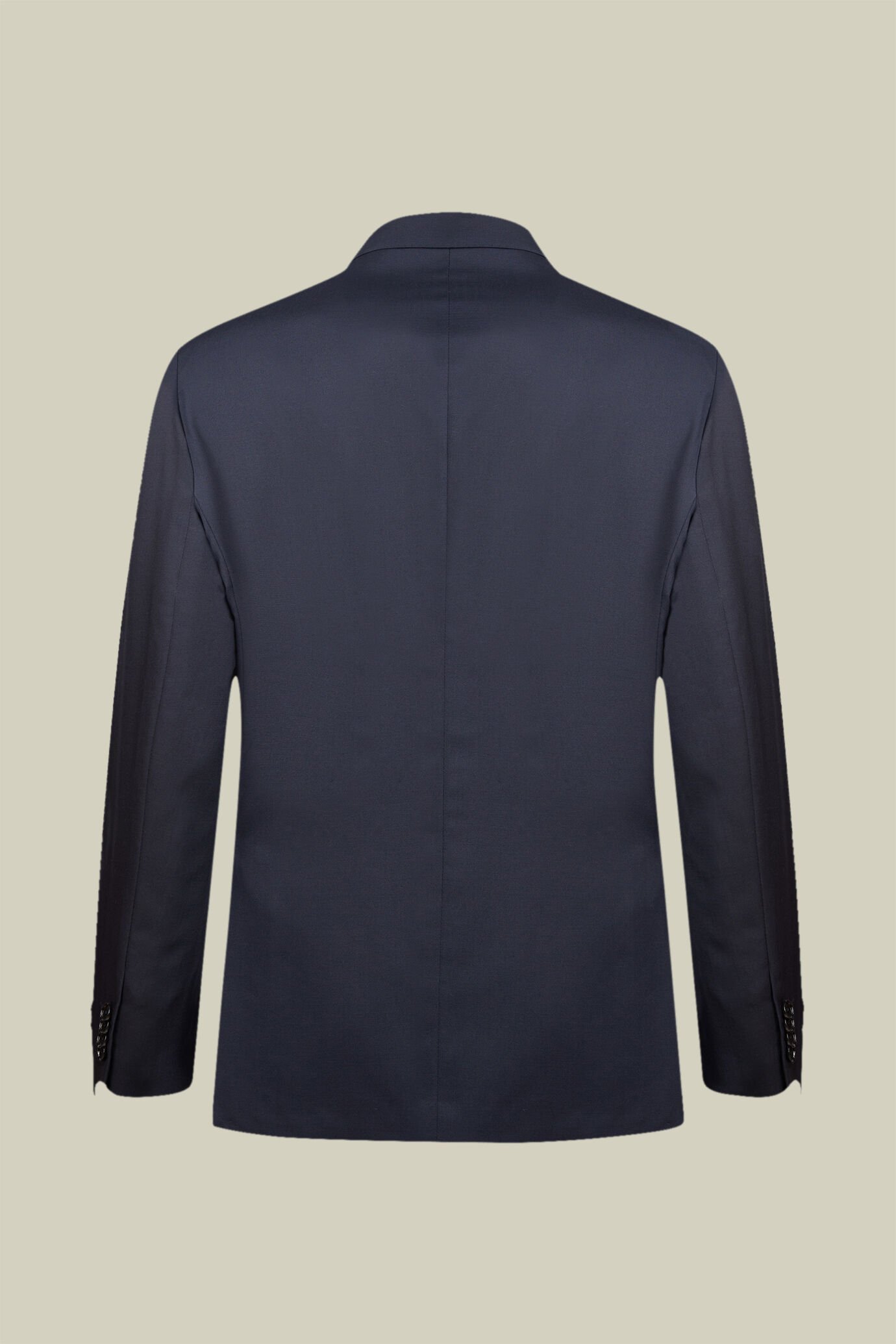 Men's regular fit single-breasted suit featuring a jacket with peak lapels in wool blend fabric image number 1