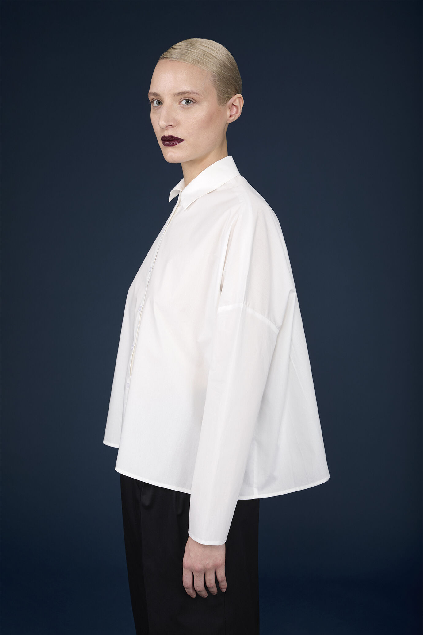 Camicia donna boxy a maniche lunghe image number 3