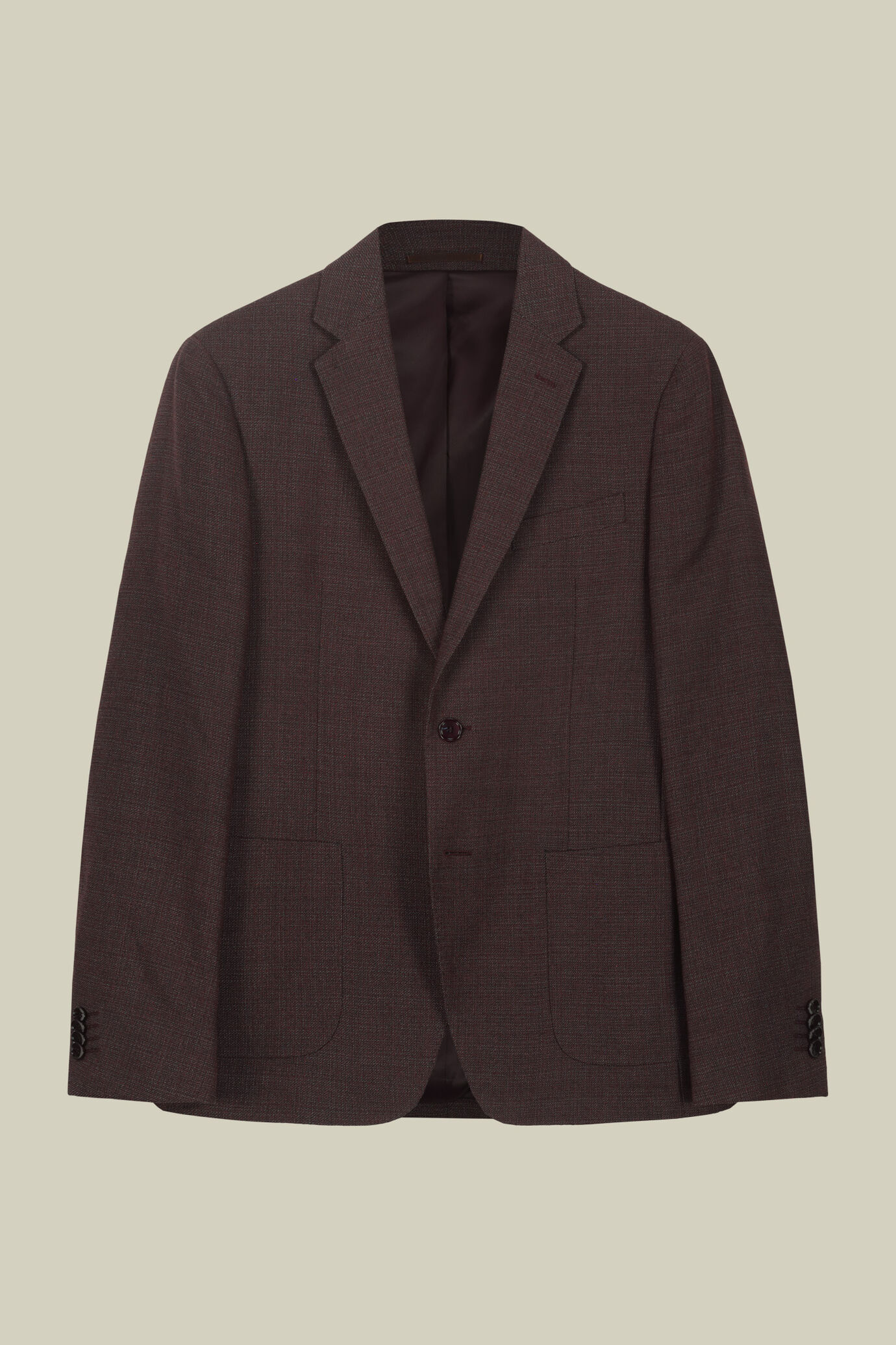 Men's single-breasted jacket with patch pockets image number 0