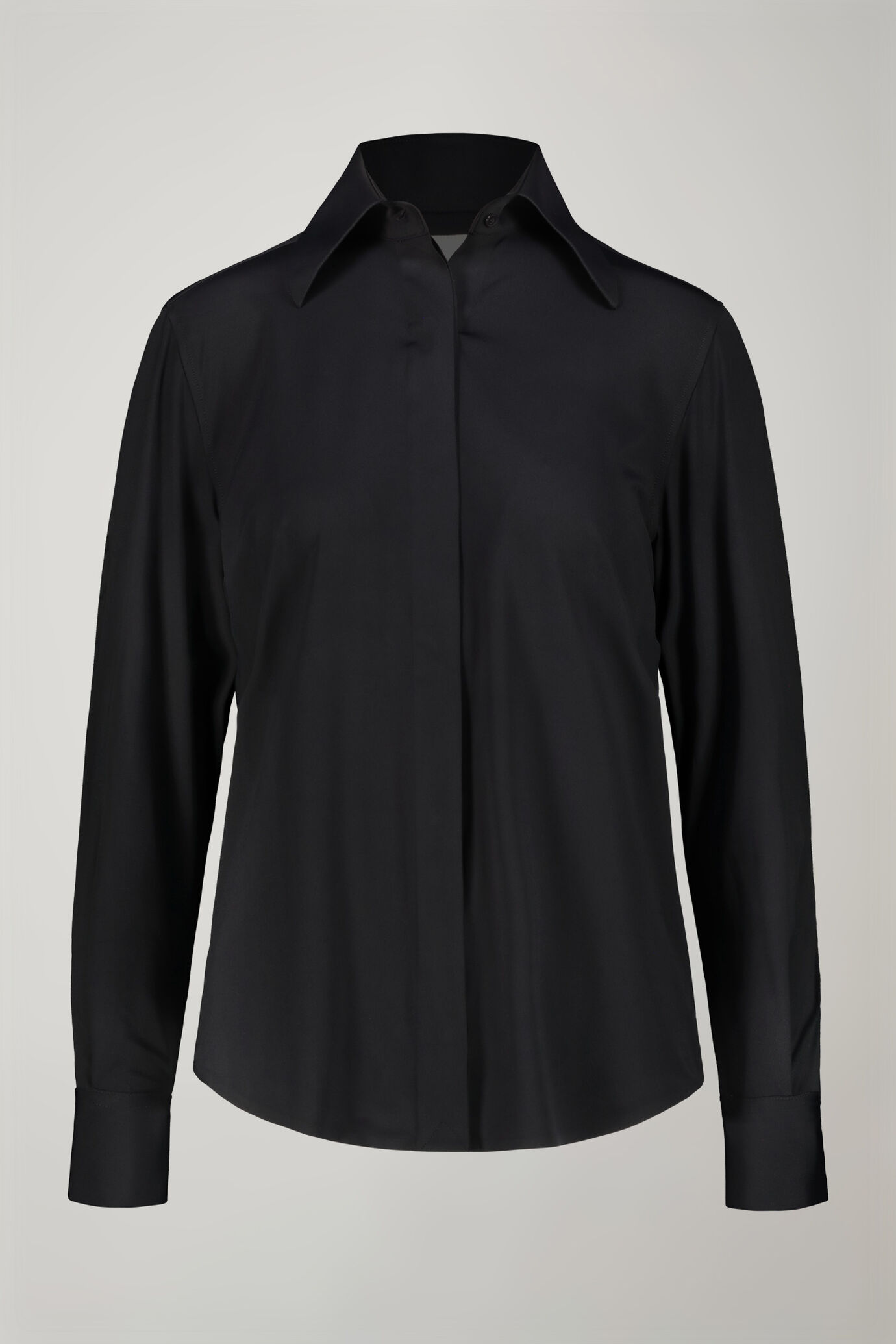 Women’s classic solid color shirt image number 5