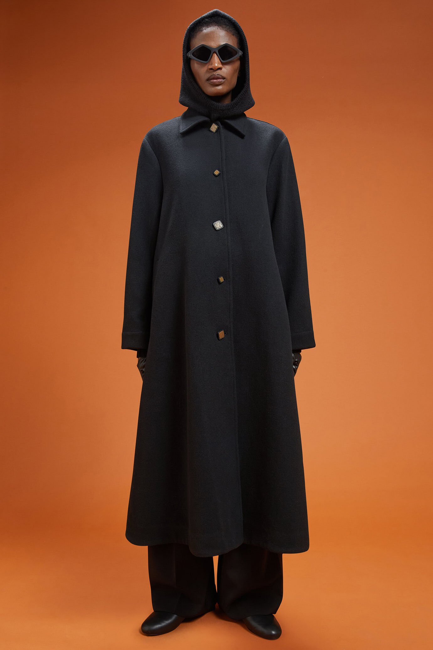 Women's long unlined coat in an oversized fit | Doppelganger