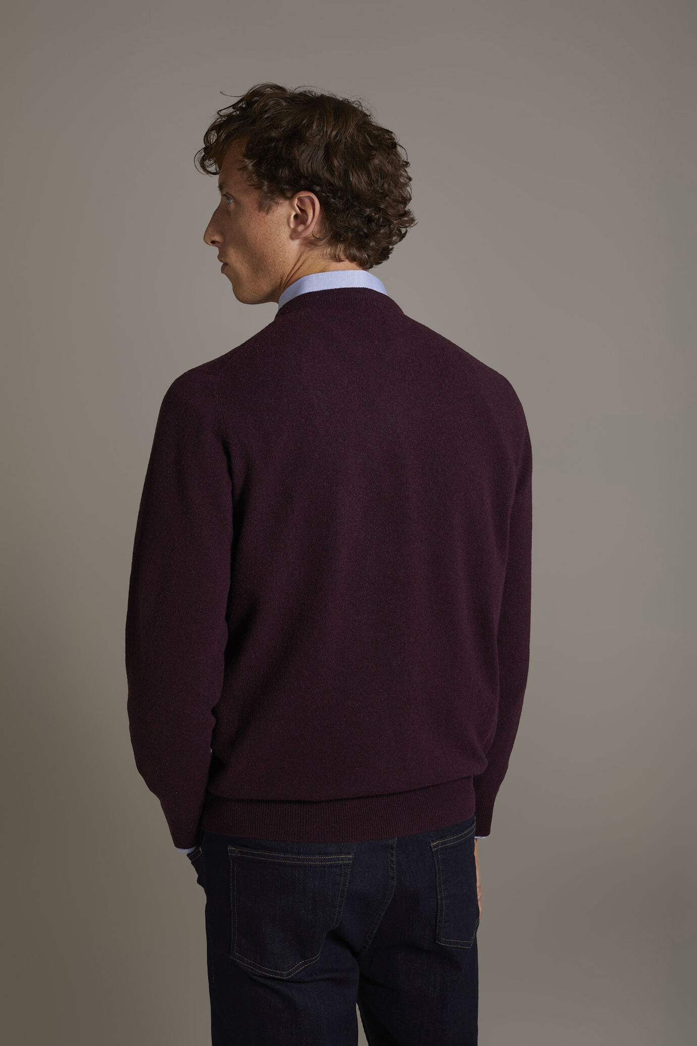 Maglia girocollo in misto lana lambswool image number 3