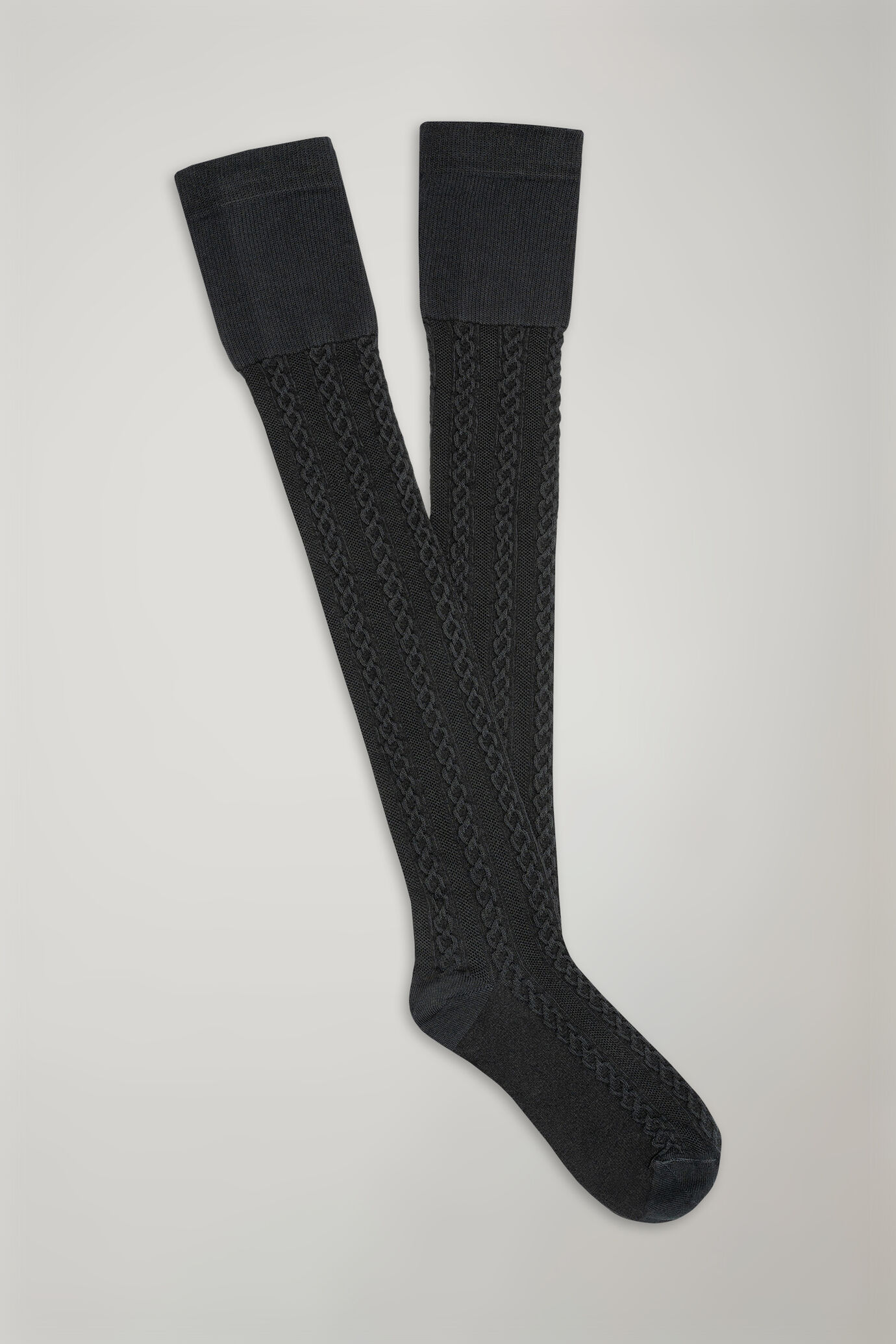 Women's cotton blended parisian socks fancy knitted made in italy image number 0