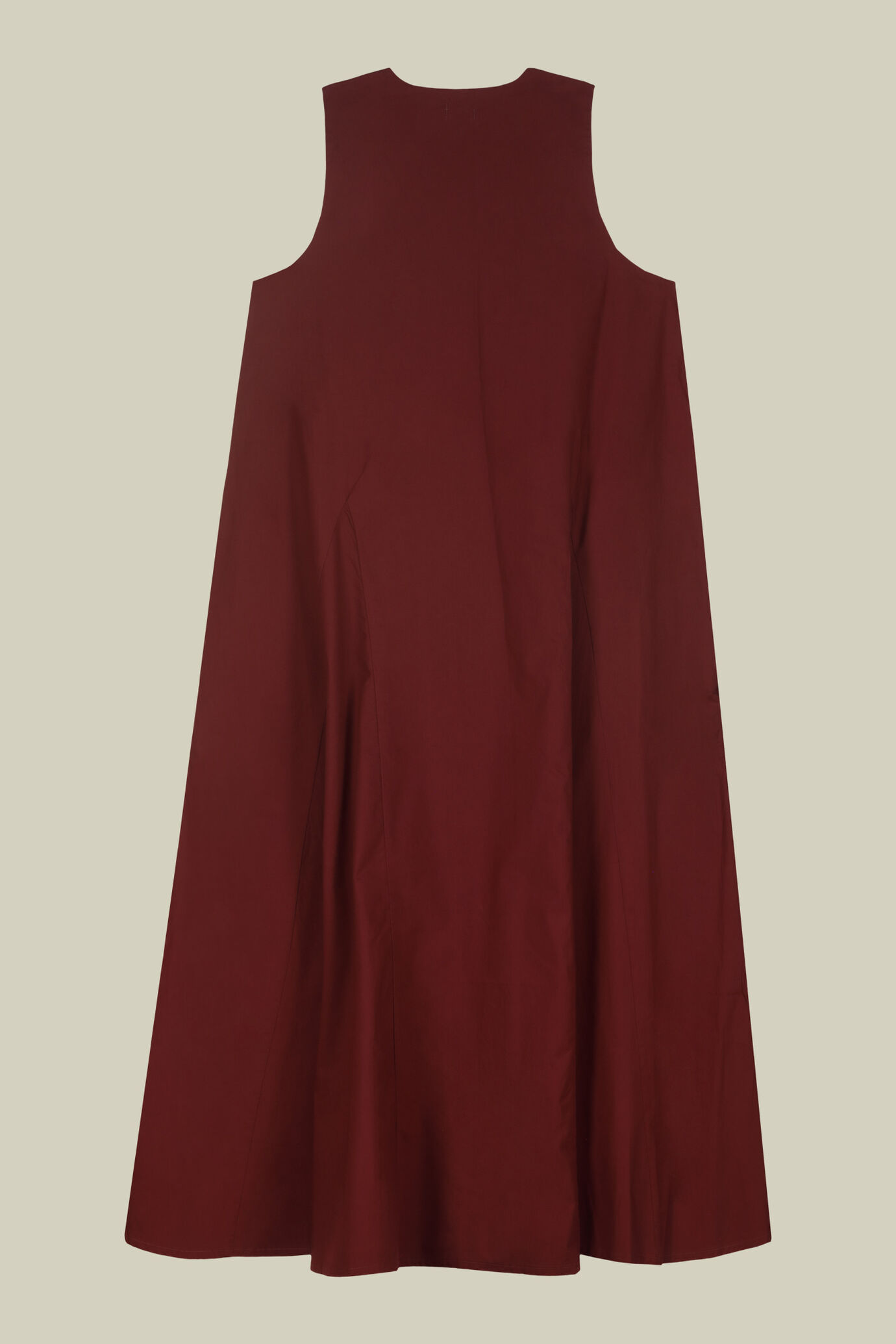 Robe longue évasée pour femme avec col en V image number 1