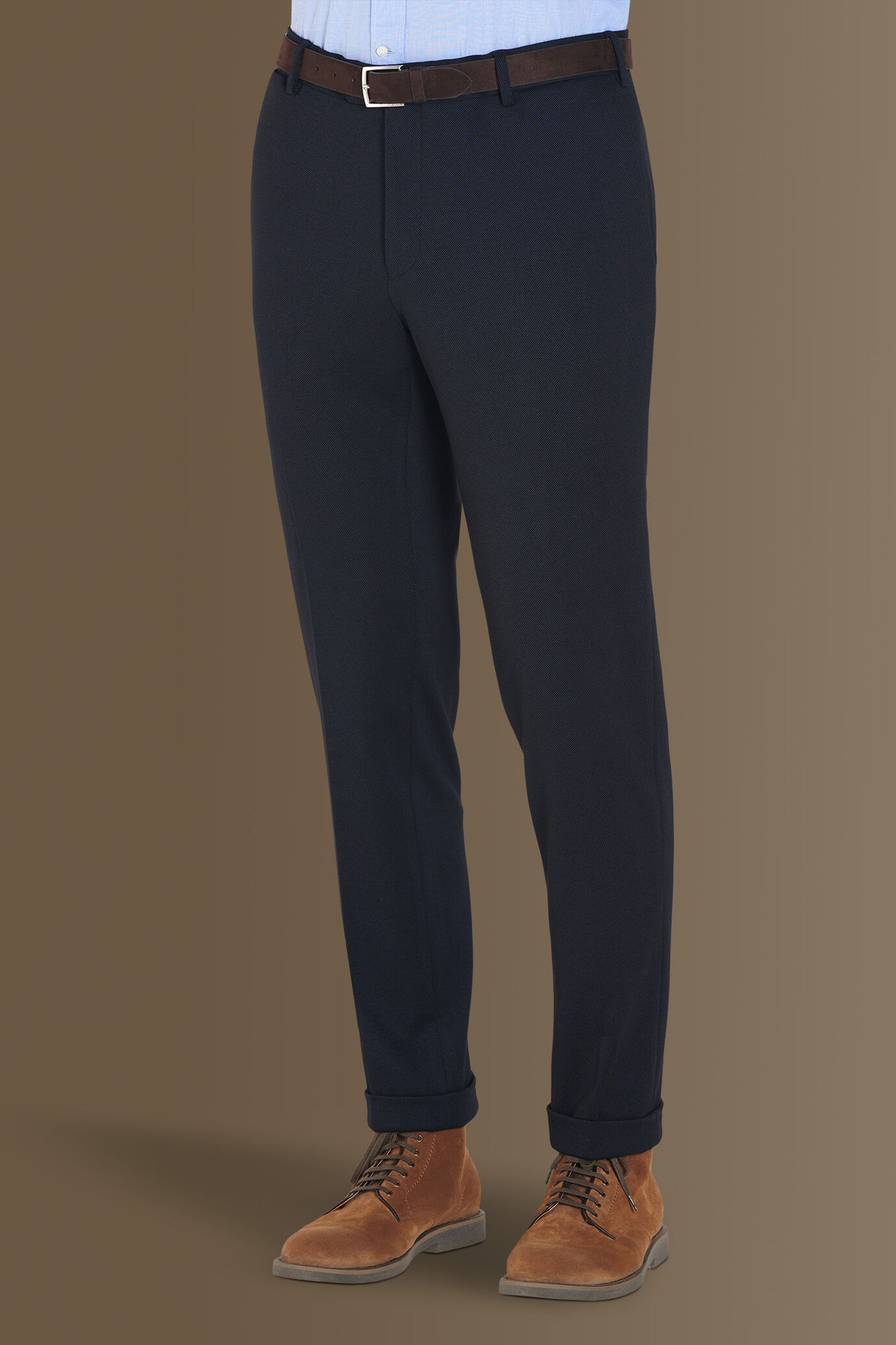 Abito monopetto tessuto jersey occhio di pernice image number 4