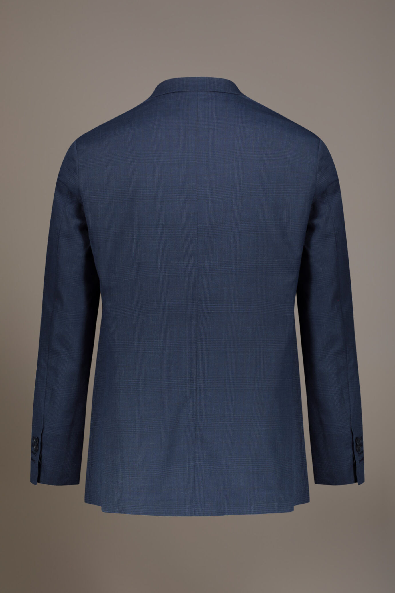 Regular fit single-breasted suit fabric prince of wales design image number 6