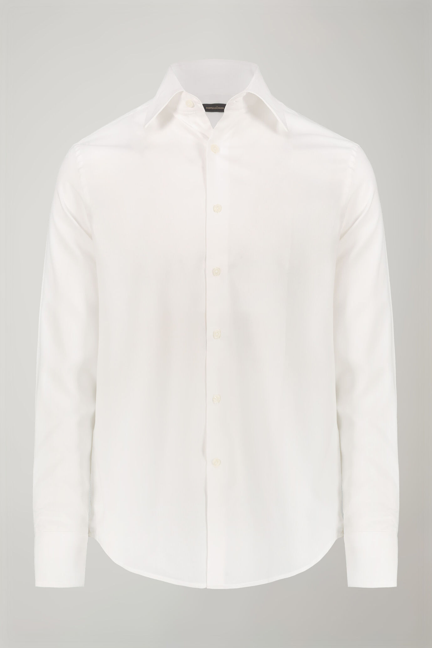 Men's shirt classic collar 100% cotton pinpoint fabric plain regualr fit image number 5