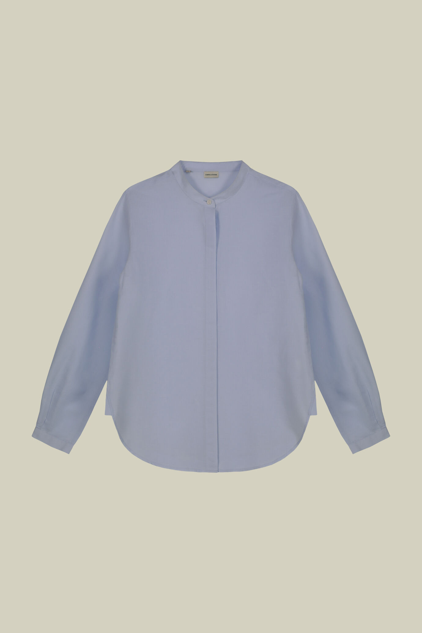 Camicia donna regular fit con collo coreano image number 4