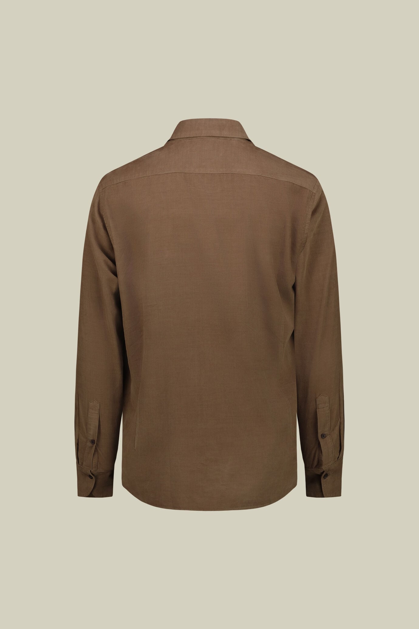 Men&rsquo;s plain 1000-stripe velvet shirt image number 5