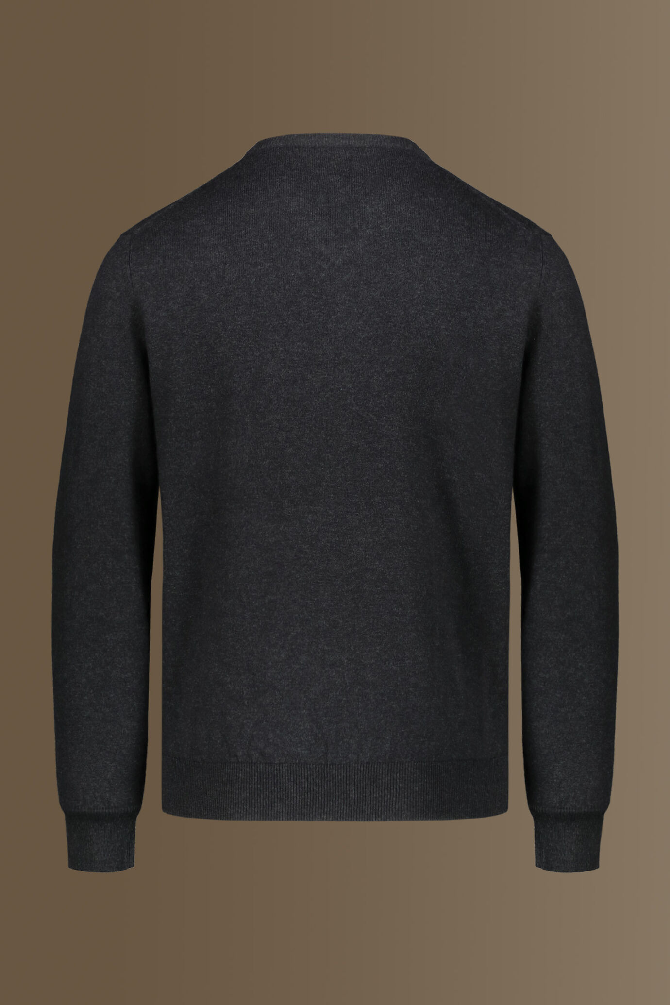 V neck sweater in cotton- wool blend image number 1
