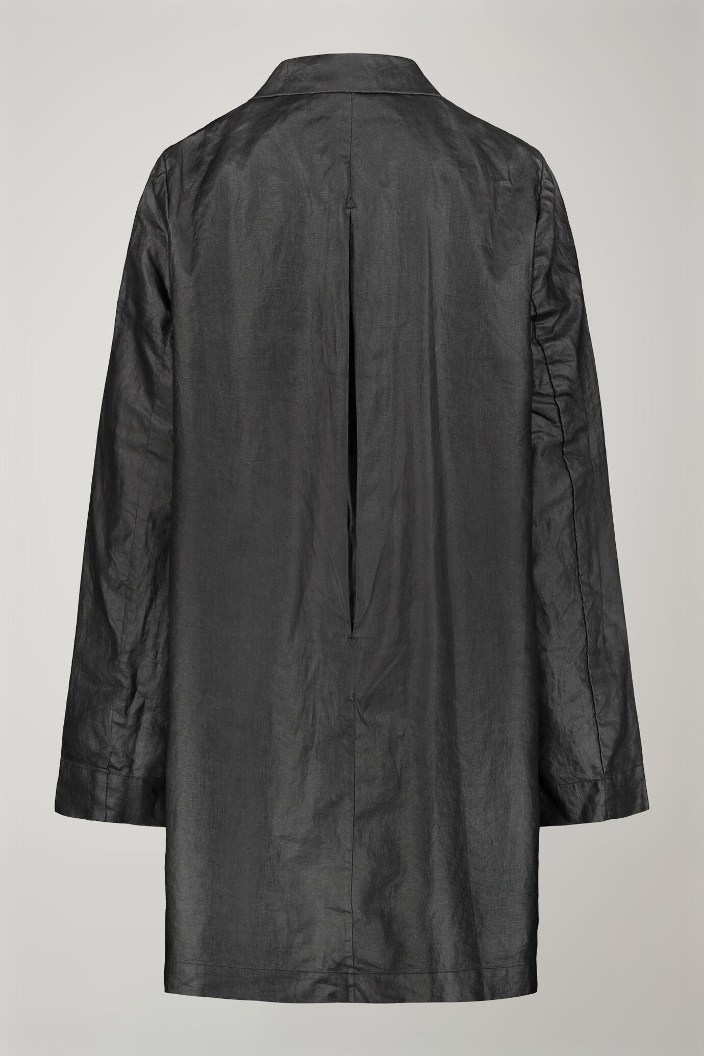Women's waterproof 100% linen coated regularr fit image number 5