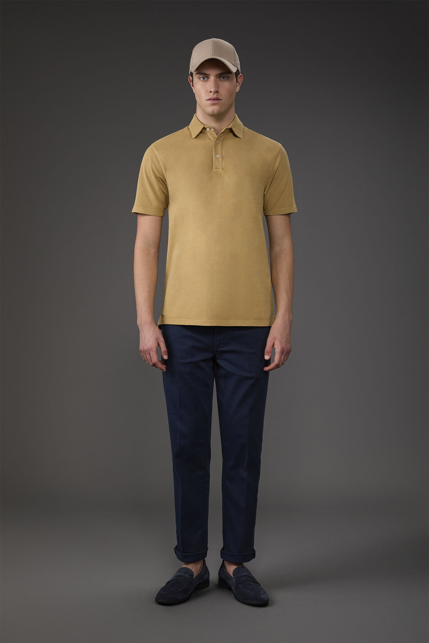 Polo homme, manches courtes, en 100% coton piqué image number 1