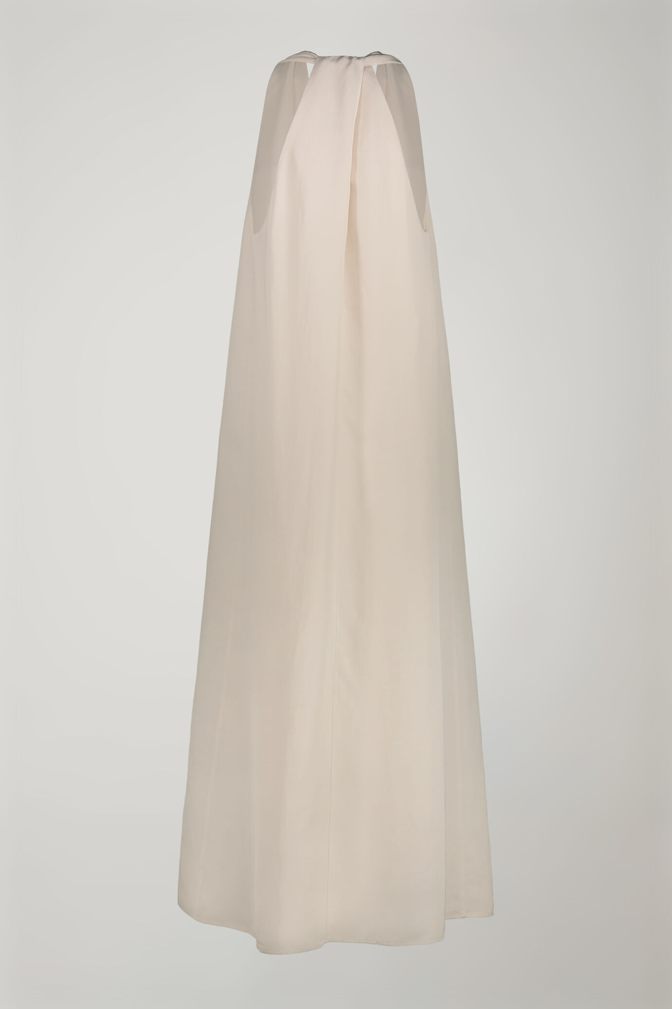 Abito midi donna con scollo a v misto lino image number 5