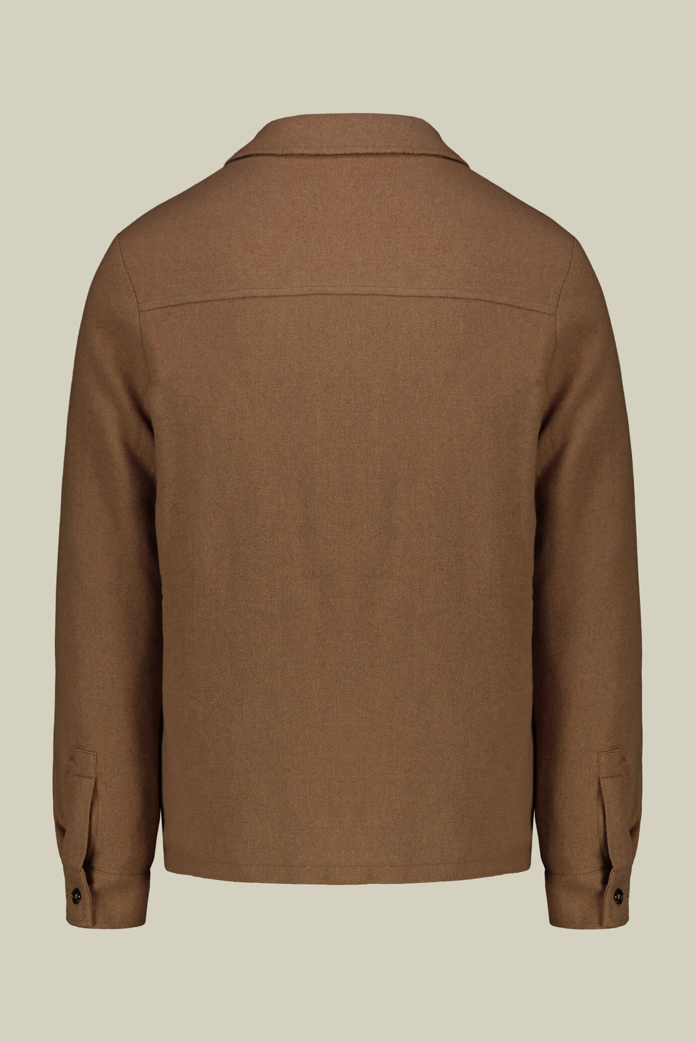 Men's overshirts in wool blend fabric with herringbone pattern regular fit image number 6