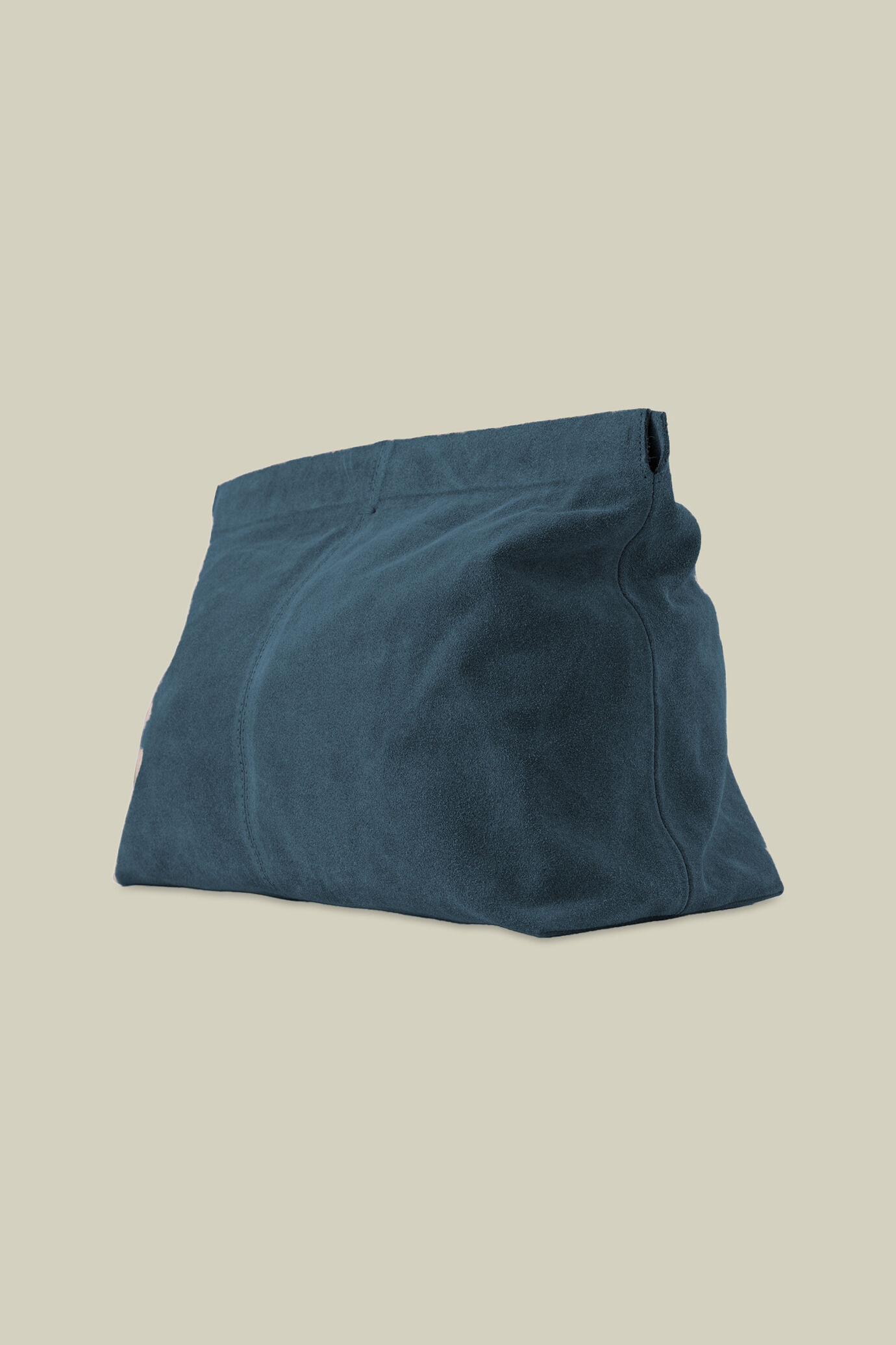 Pochette uomo in vera pelle effetto camoscio image number 1