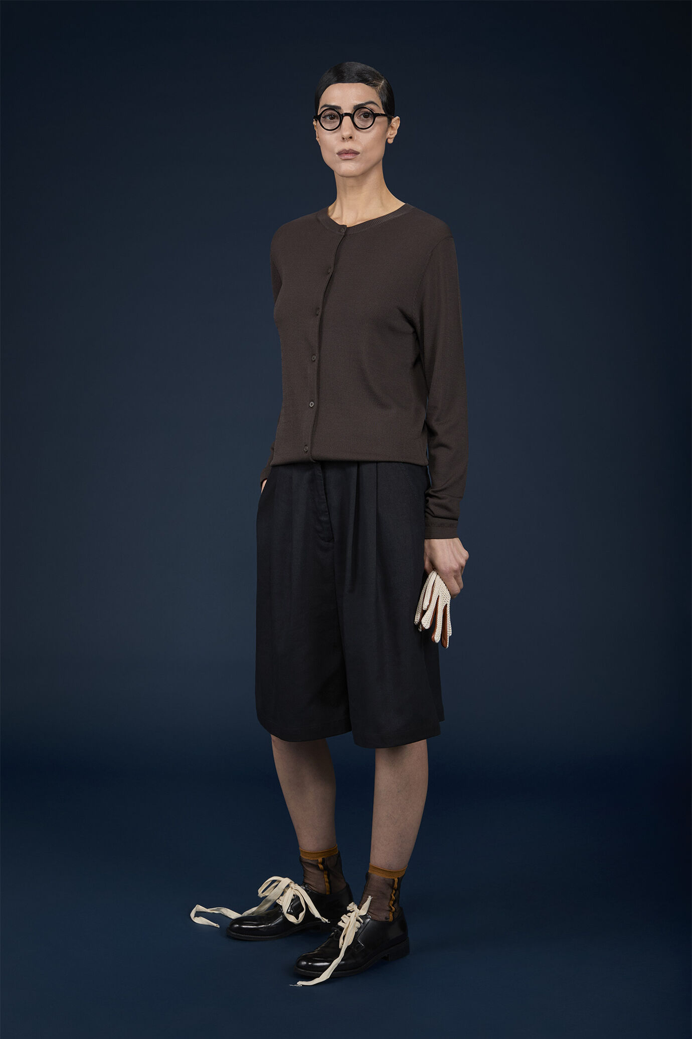 Cardigan donna girocollo image number 0