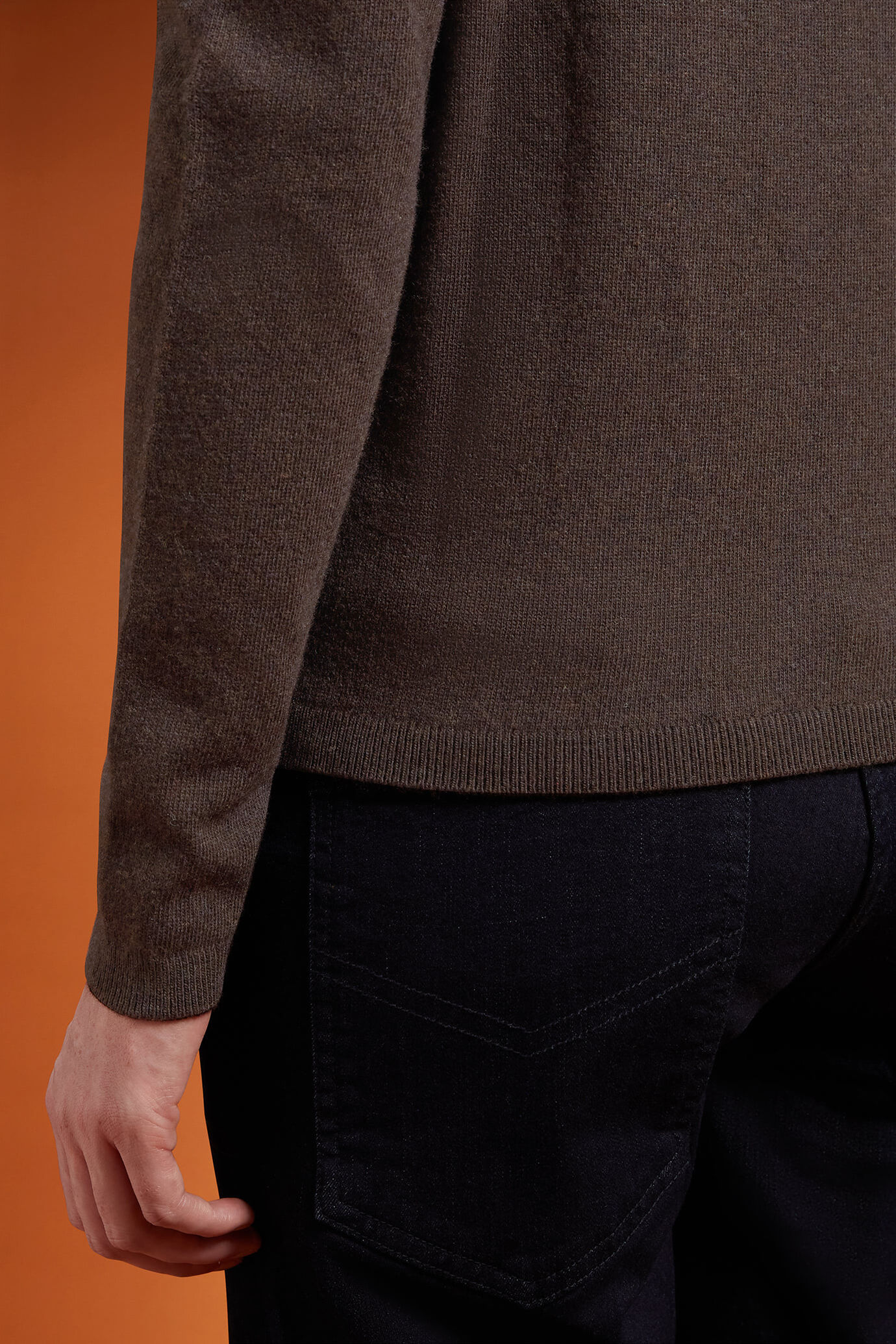 Maglia donna collo alto misto lana a cachemire regular fit image number 3