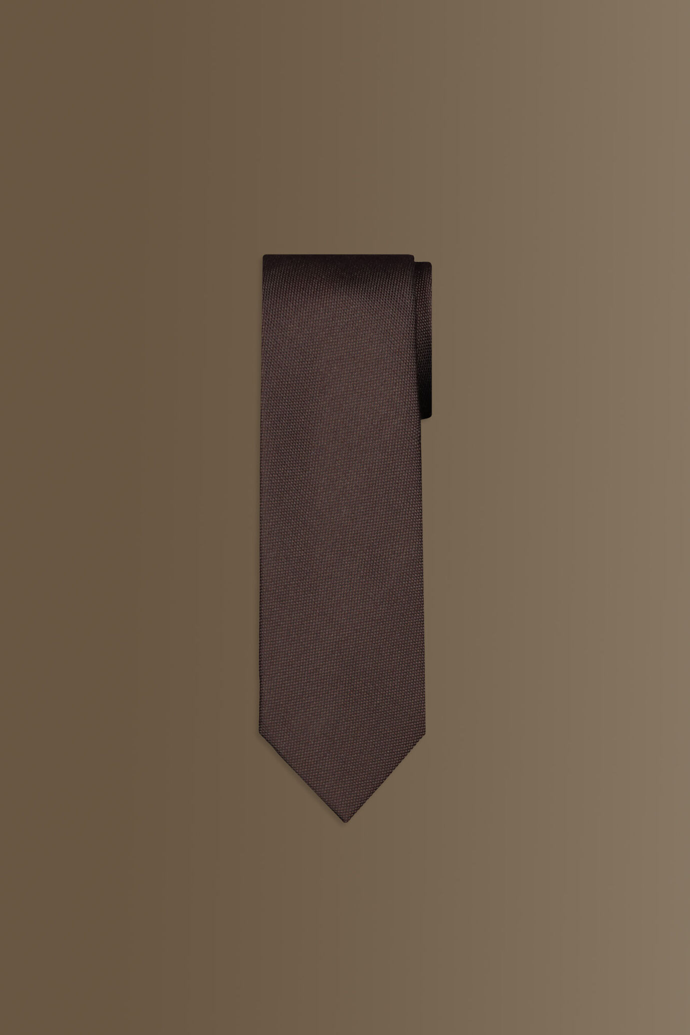 Bamboo blend tie - plain colour image number 0