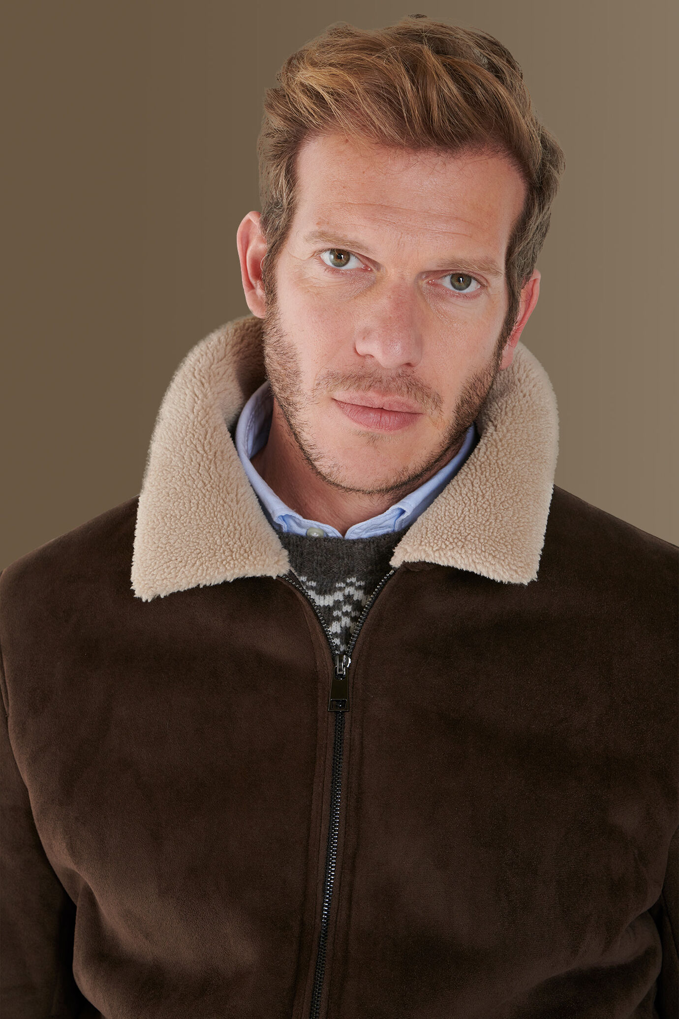 Sheepskin ecosuede jacket image number 4