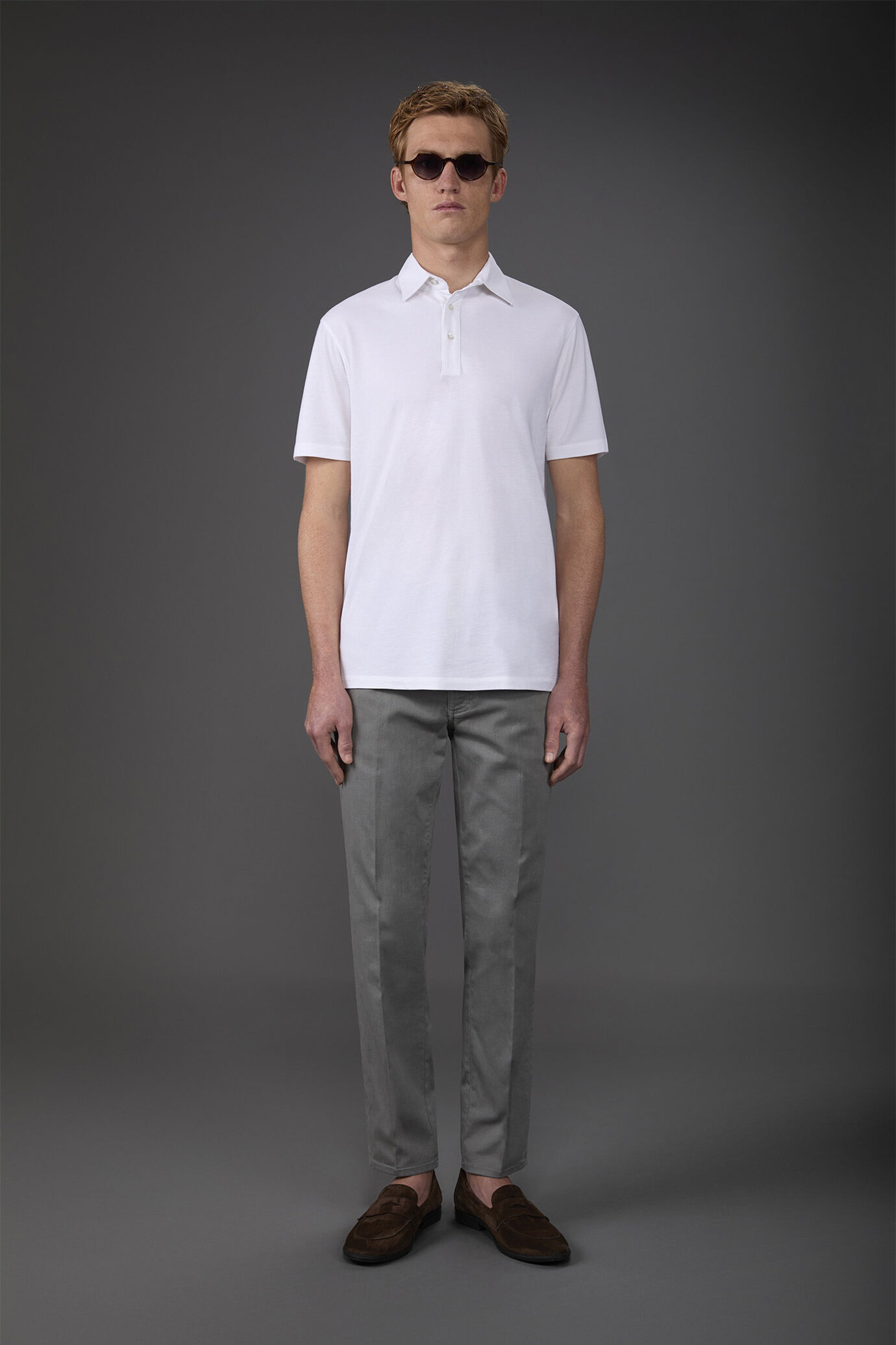 Kurzarm-Poloshirt für Herren aus 100% Piqué-Baumwolle image number 1