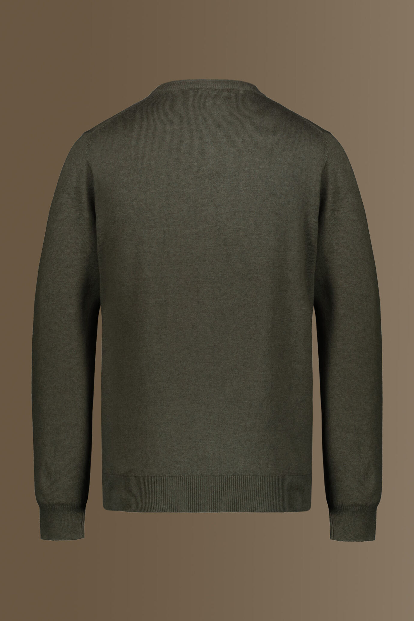 Maglia giro collo misto lana e cotone image number 4