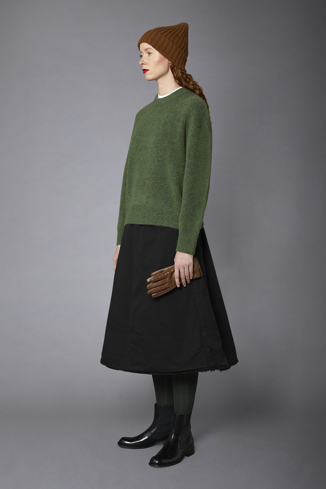 Gonna lunga donna in cotone image number 1