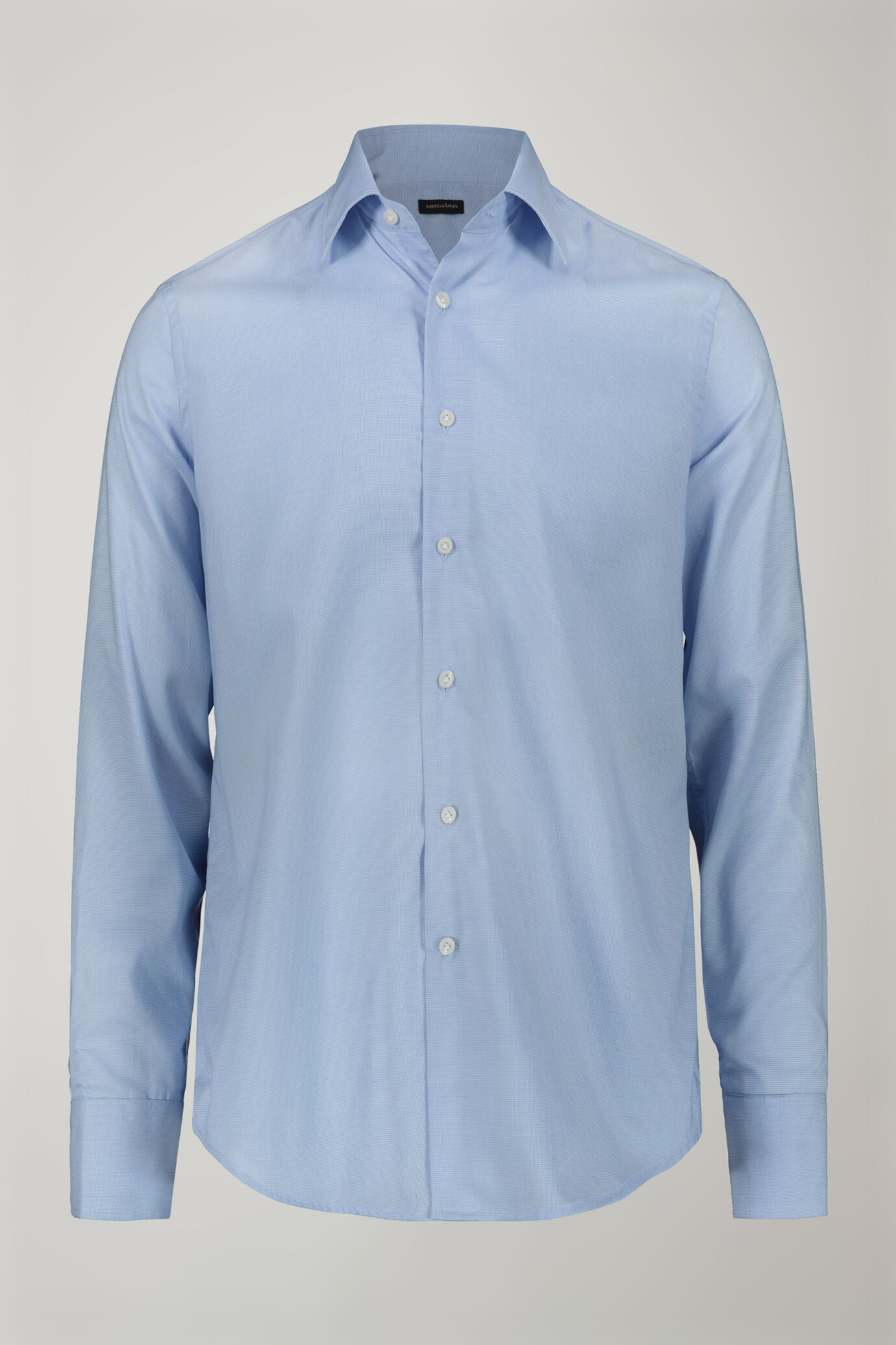 Herrenhemd mit klassischem Kragen aus 100 % Baumwolle mit Hahnentrittmuster in normaler Passform image number 5