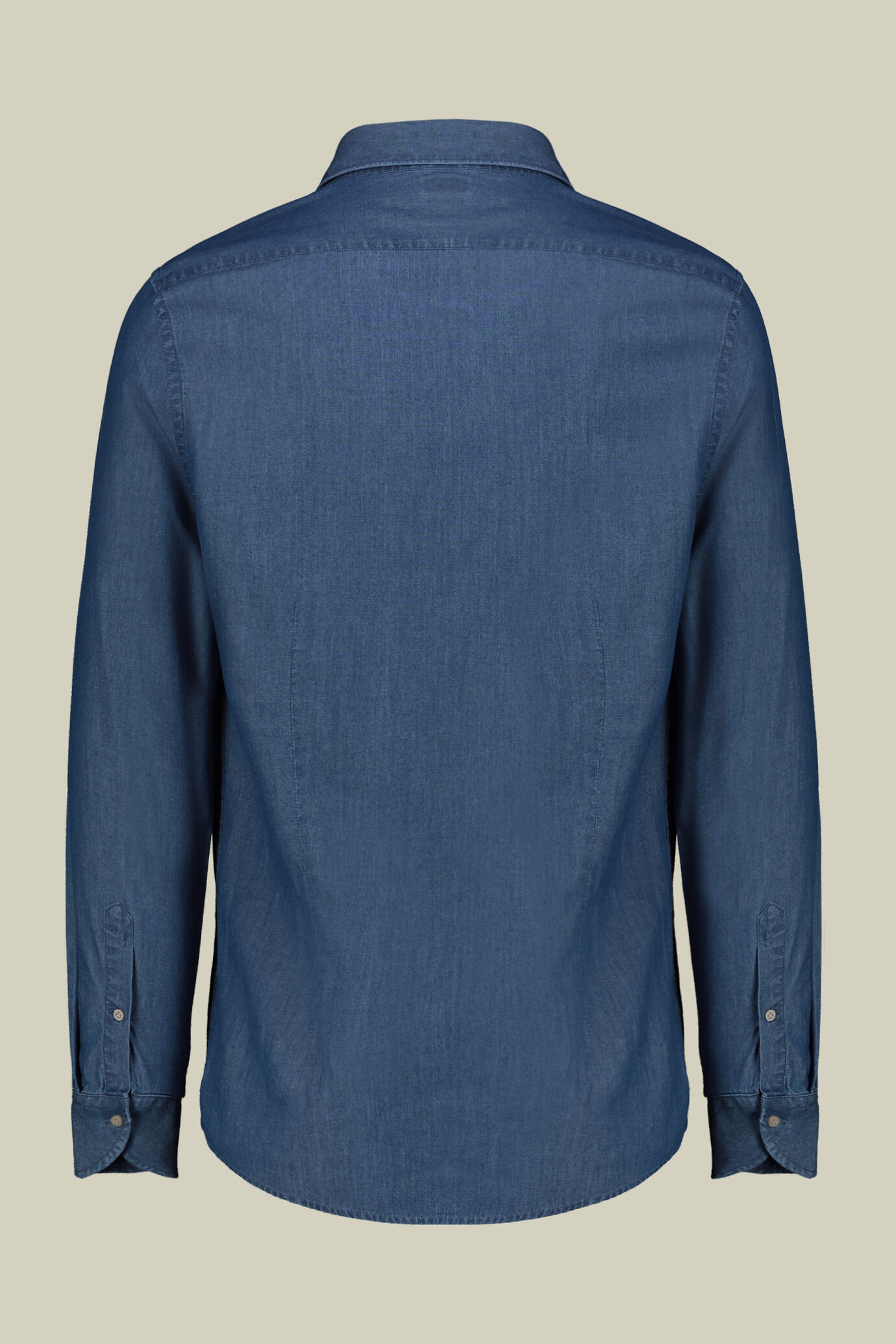 Herren-Freizeithemd mit klassischem Kragen aus Chambray-Stoff image number 5