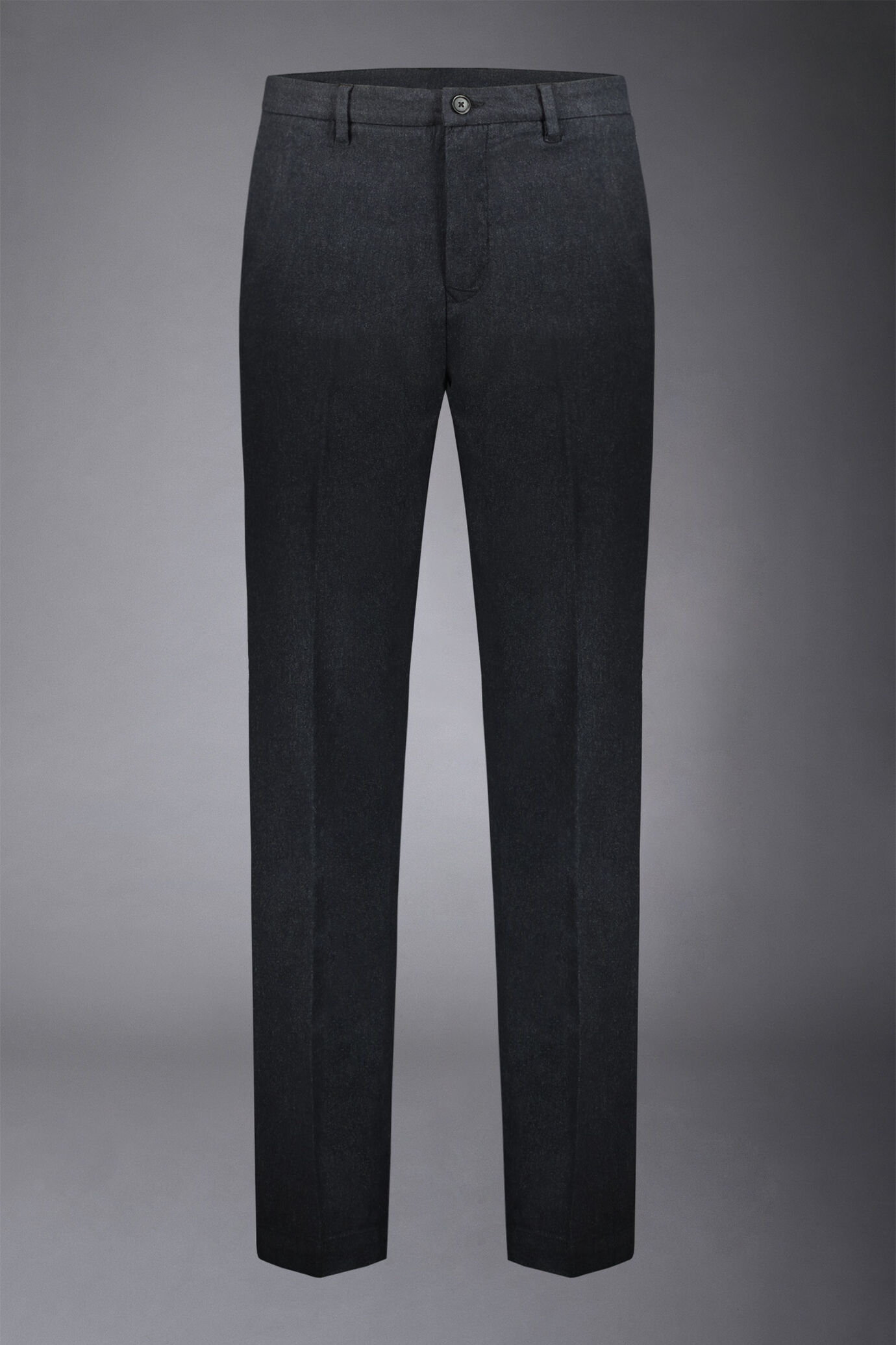 Pantalone chino uomo costruzione twill melange regular fit image number 4