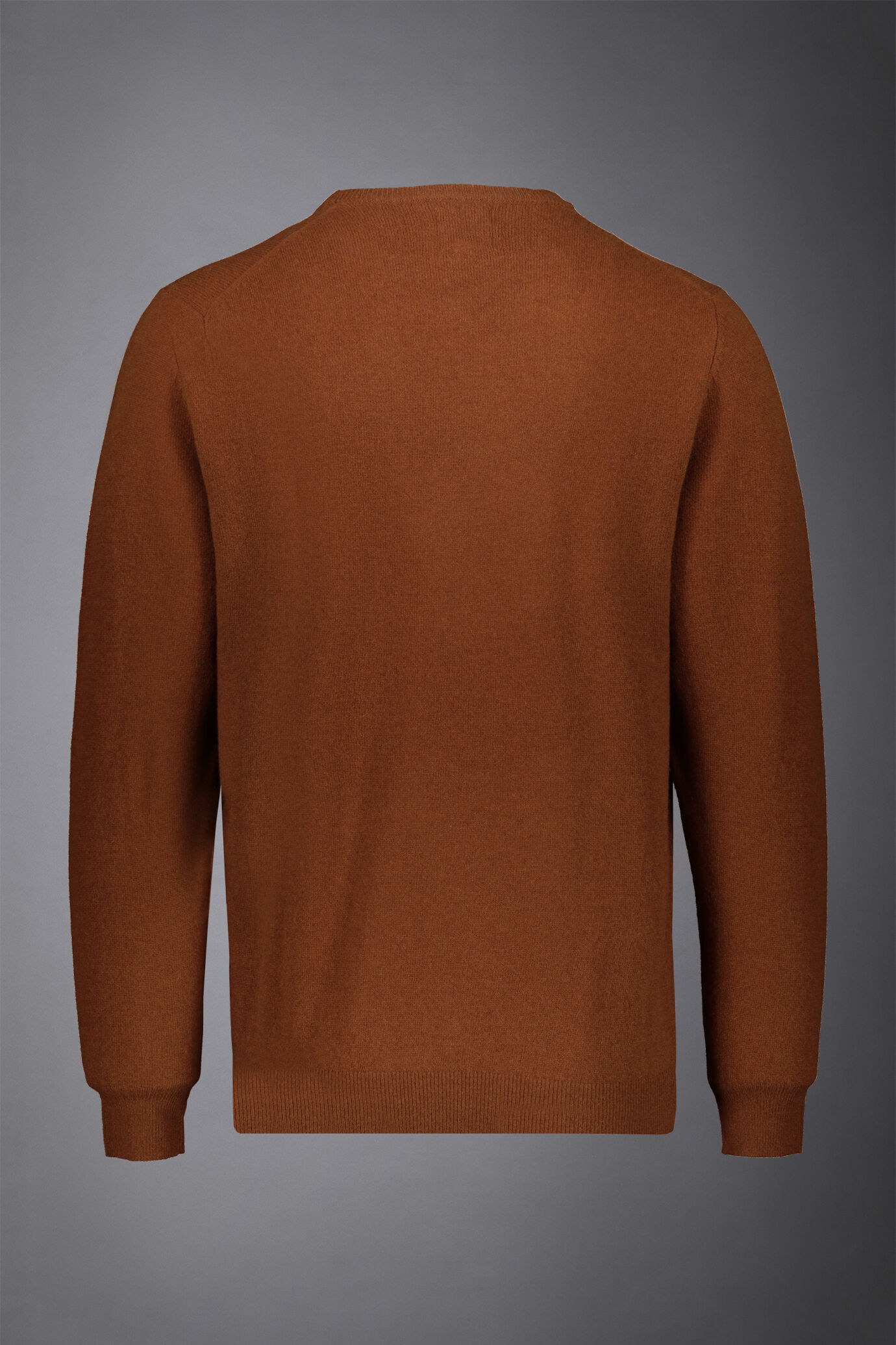 Pull &agrave; col ras du cou en laine d'agneau regular fit image number 5