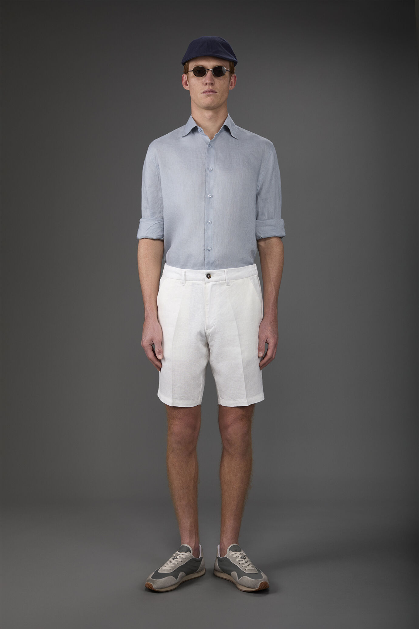 Chemise décontractée homme à col classique, 100% lin image number 2