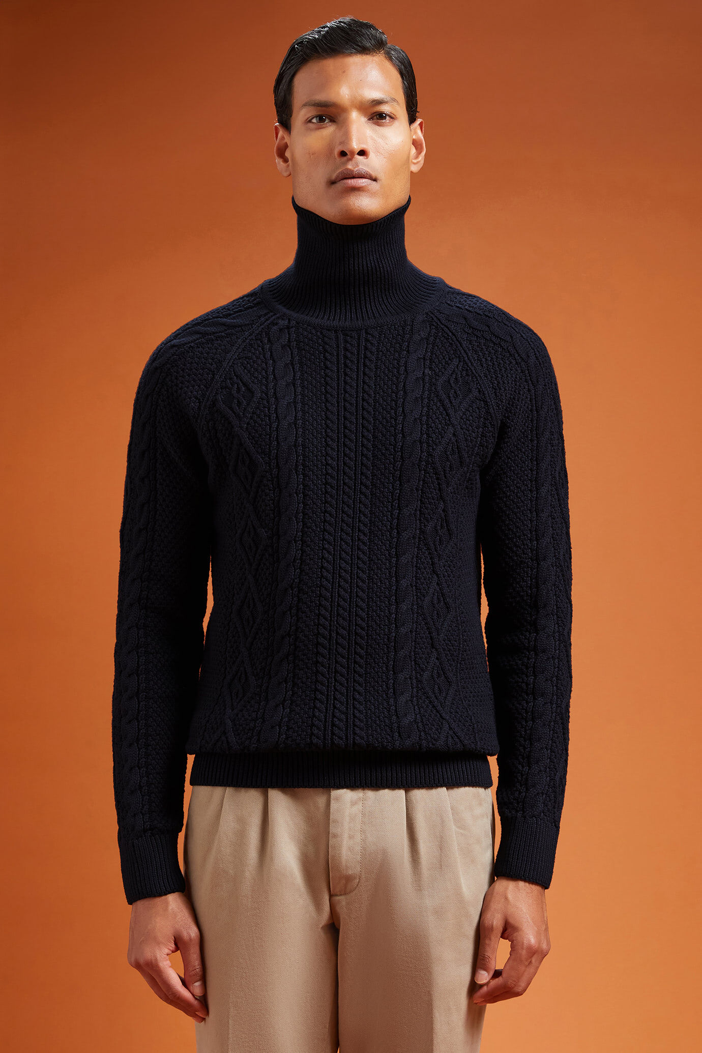 Maglione a collo alto uomo sales