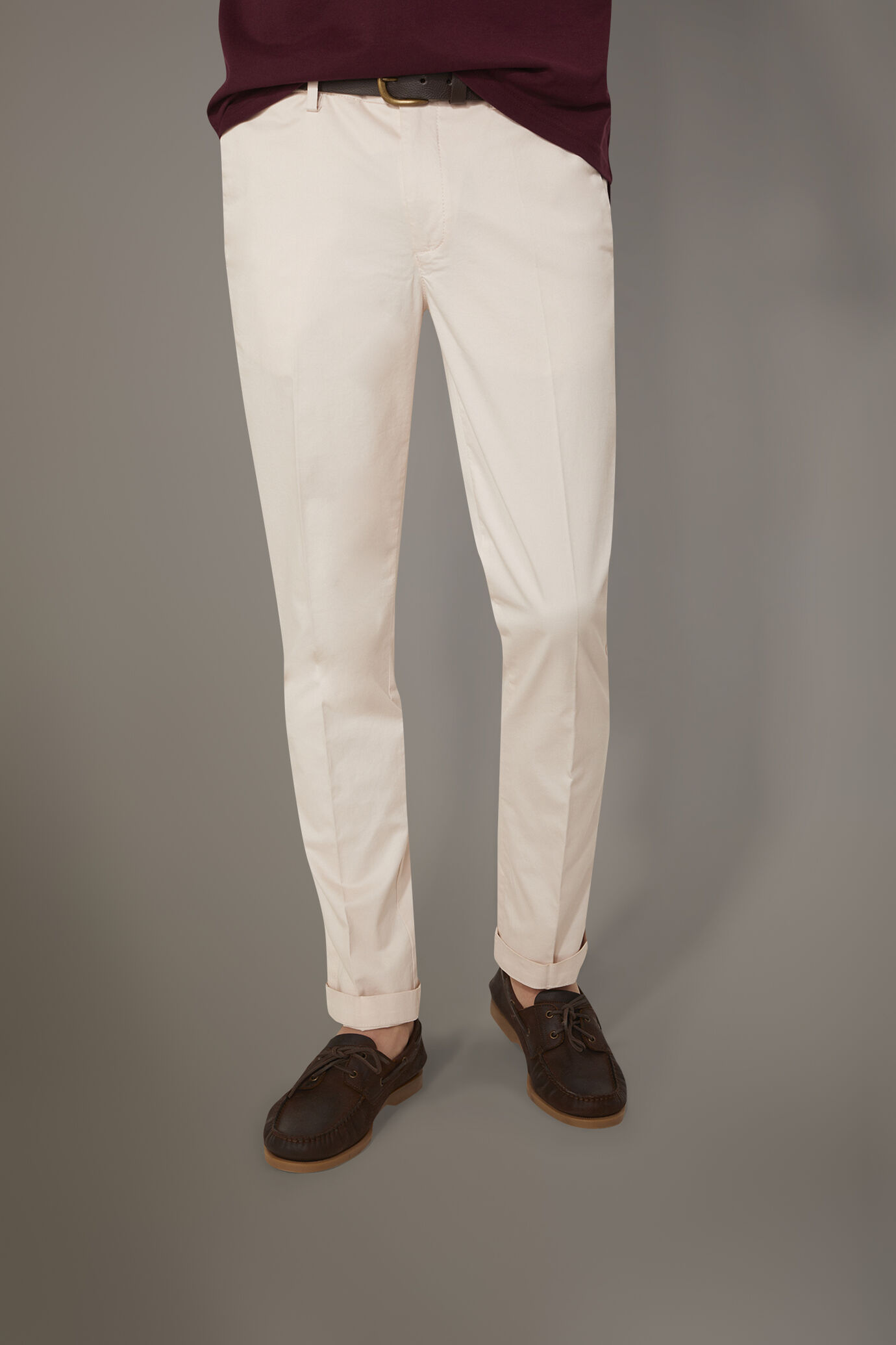 Regular fit trousers in twill construction image number 1