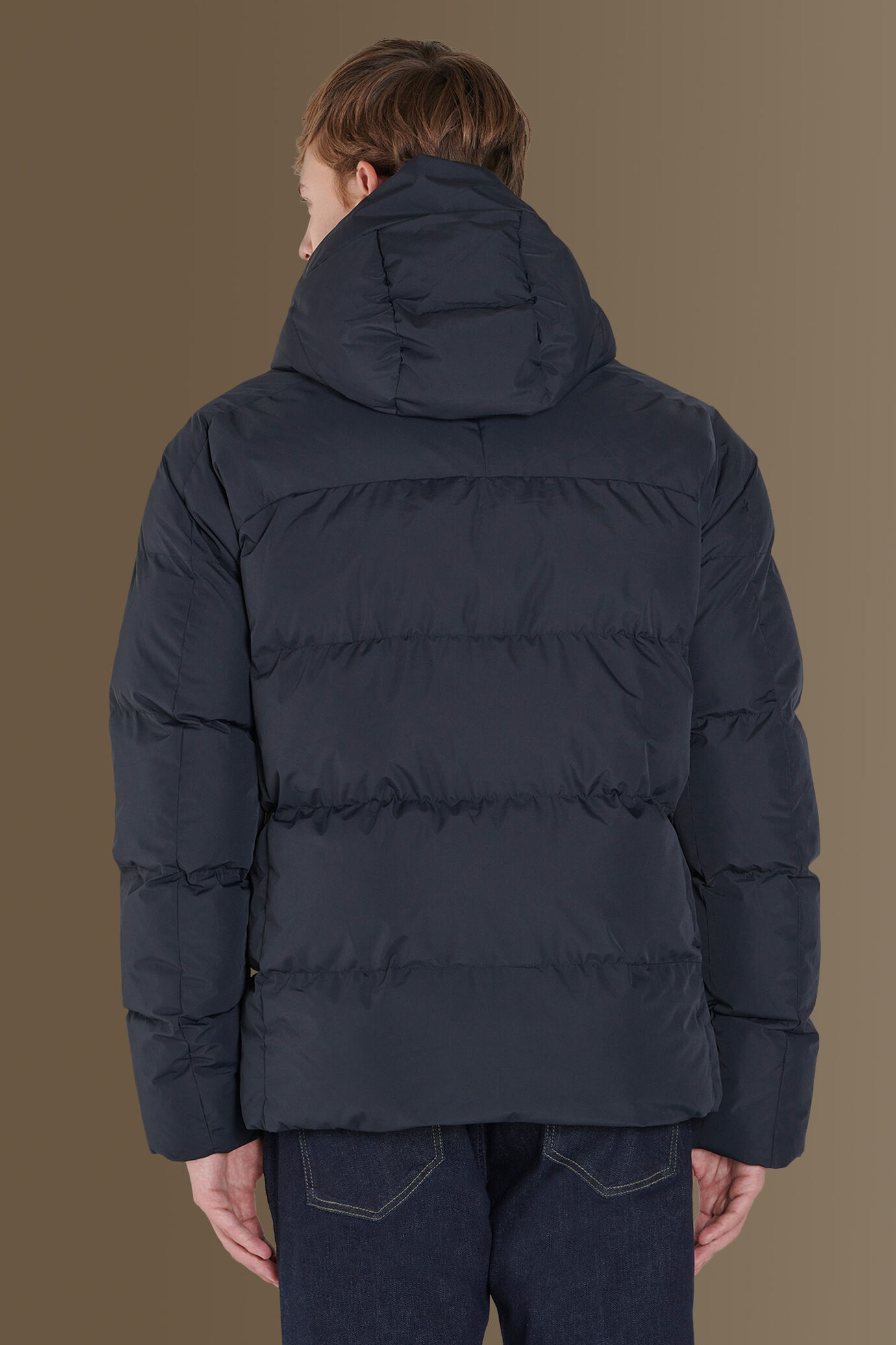 Quilted padded jacket poly tech image number 3