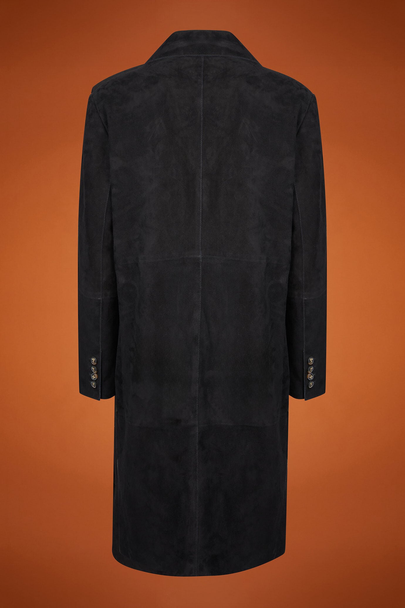 Cappotto donna 100% vera pelle scamosciata regular fit image number 5
